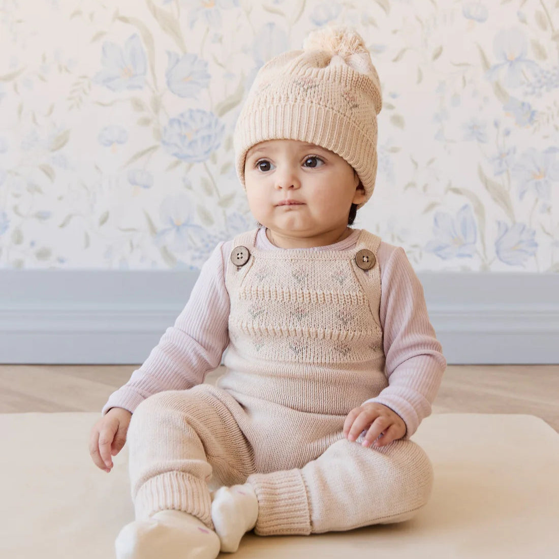 Jamie Kay Miranda Playsuit Light Oatmeal Marle