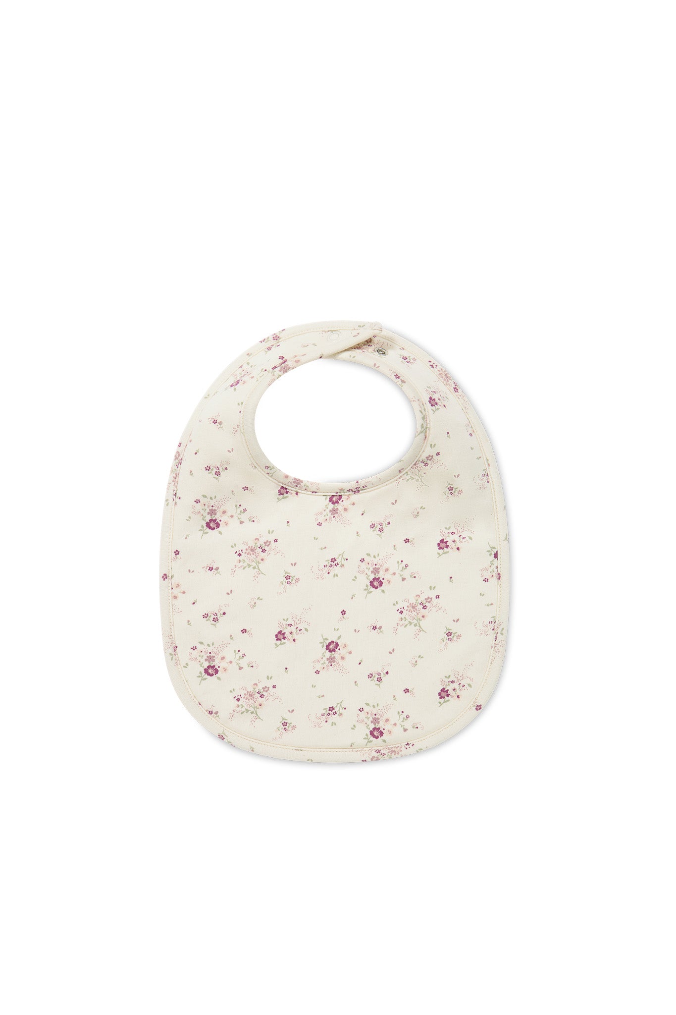 Jamie Kay Cotton Bib - Sweet William Floral Natural