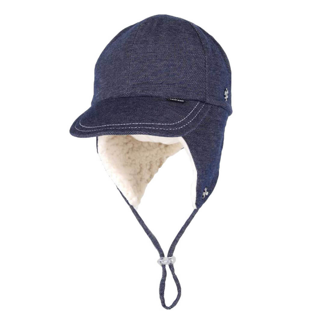 Beadhead Hats Fleecy Legionnaire with Strap- Denim
