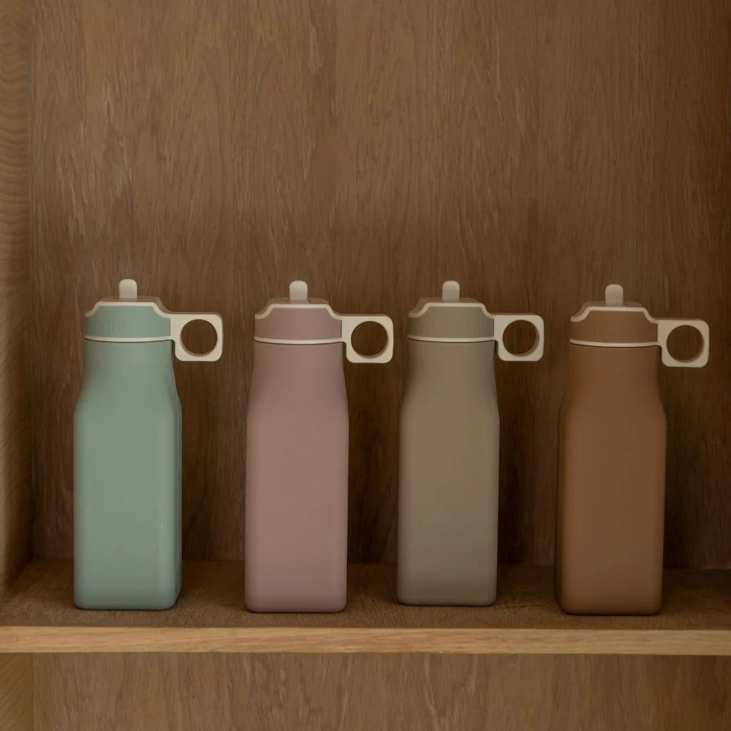 Nuuroo Lindi Silicone Drinking Bottle 450ml - Sage