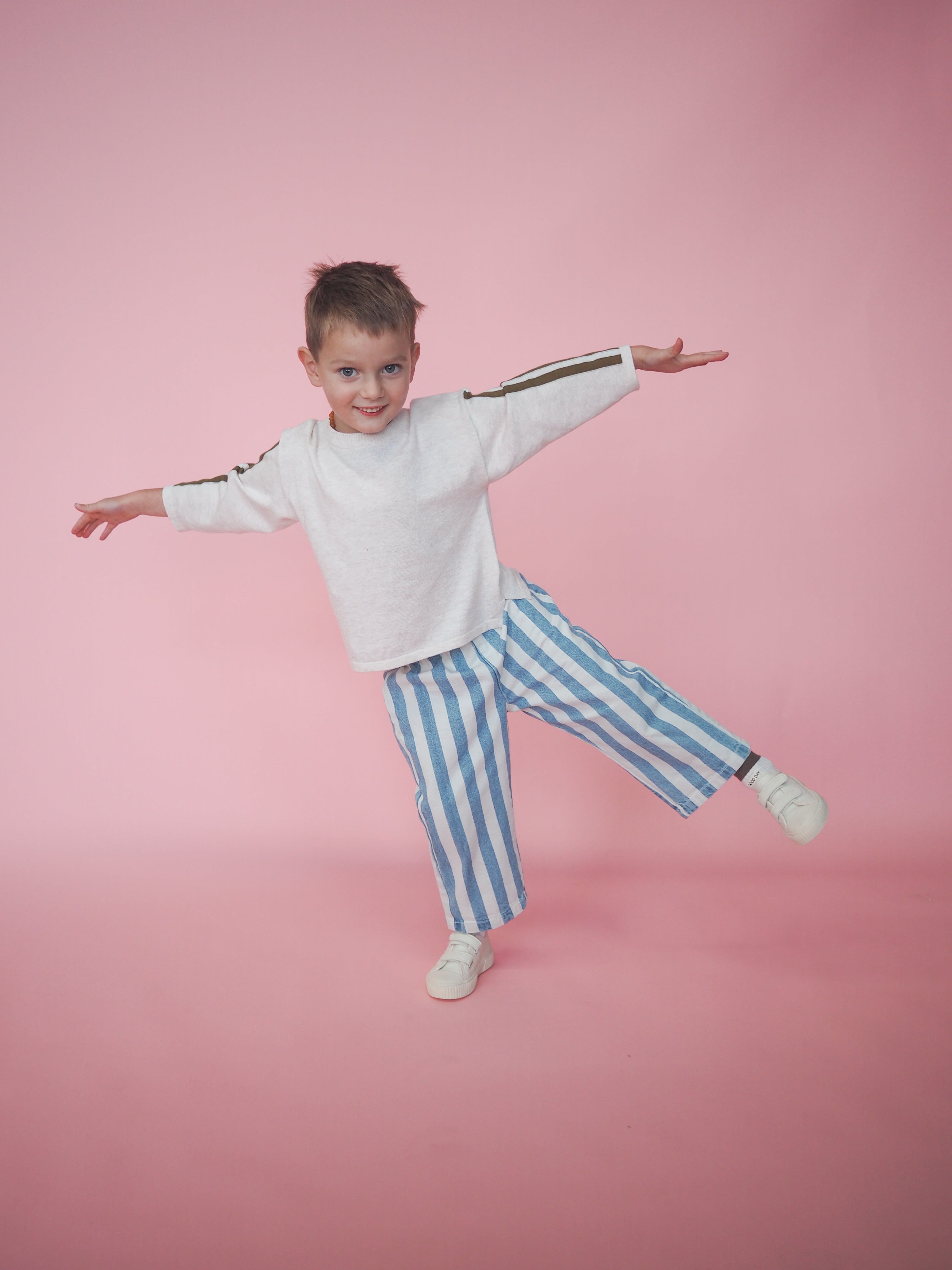 Grown Long Sleeve Stripe Tee
