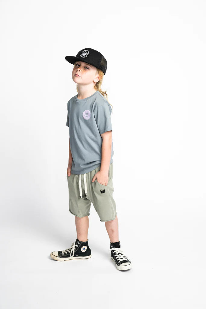 Munster Kids Slacker Short - Washed Grey