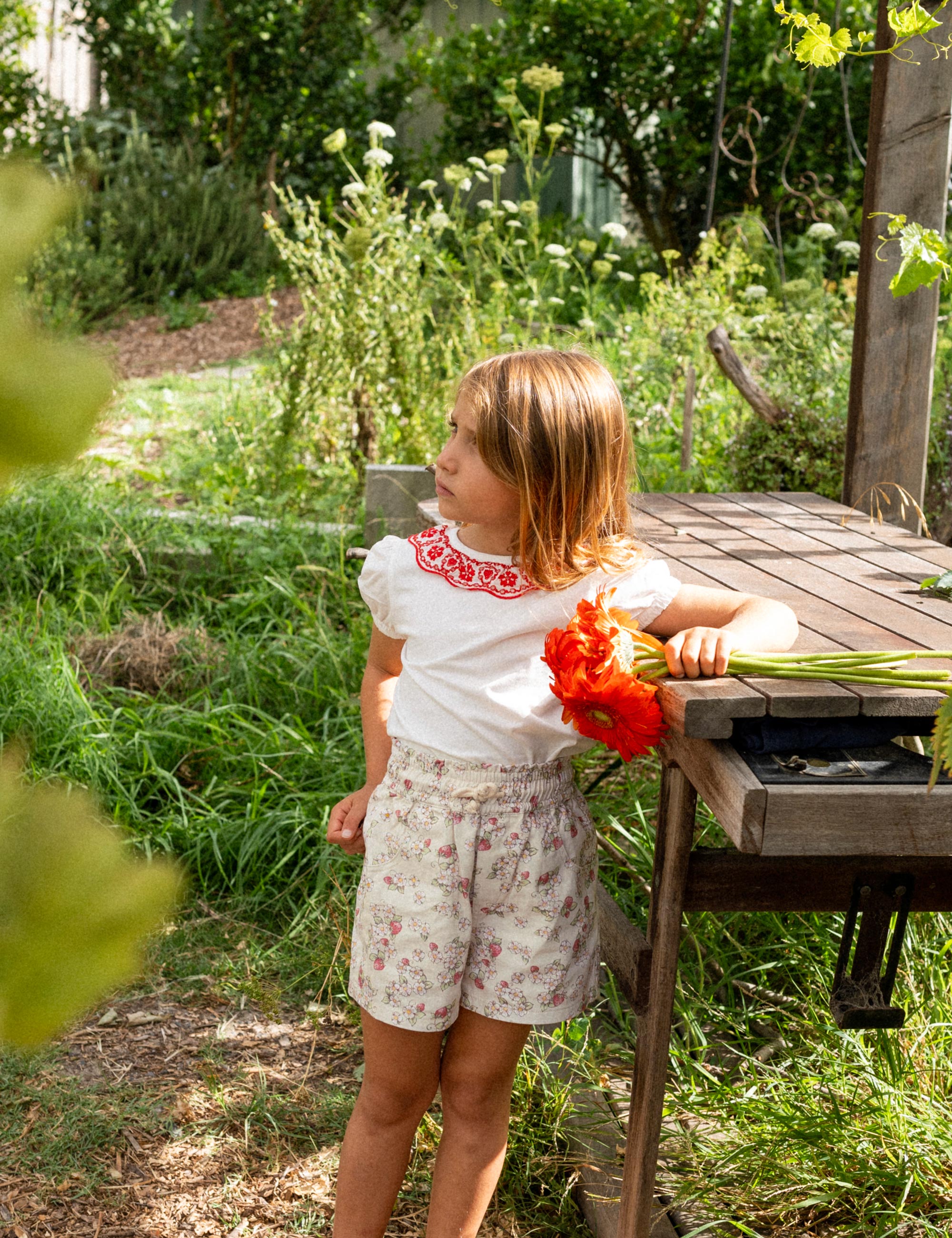 Goldie + Ace Strawberry Fields Ziggy Shorts