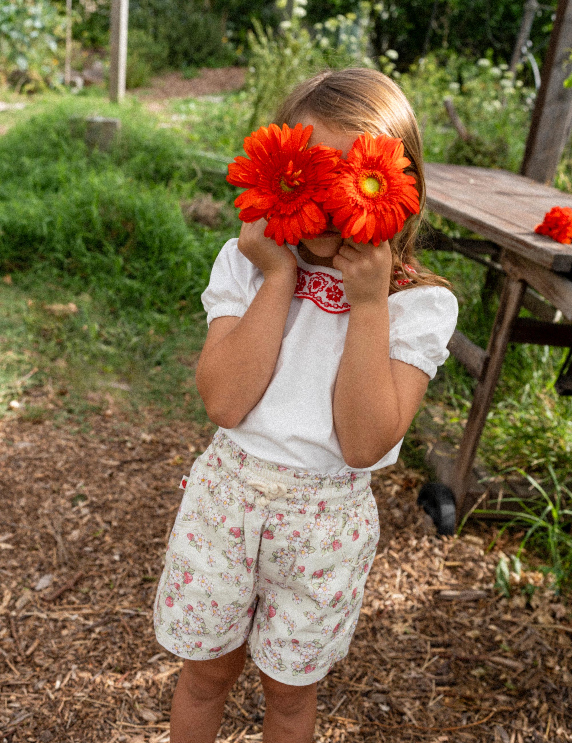Goldie + Ace Strawberry Fields Ziggy Shorts