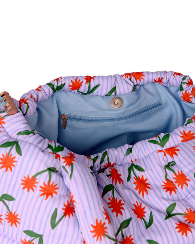 The Somewhere Co Sunburst Marshmallow Midi Tote