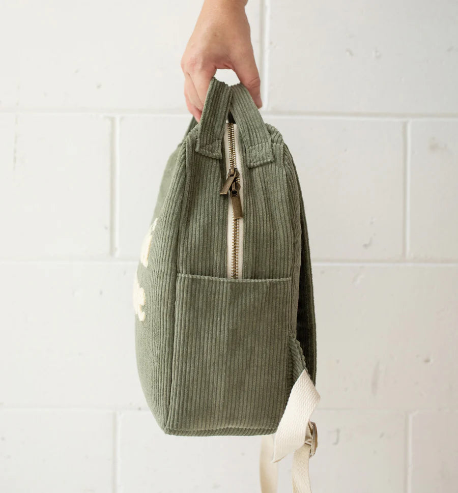 Bam Loves Boo Mini Muse Organic Backpack Large - Olive