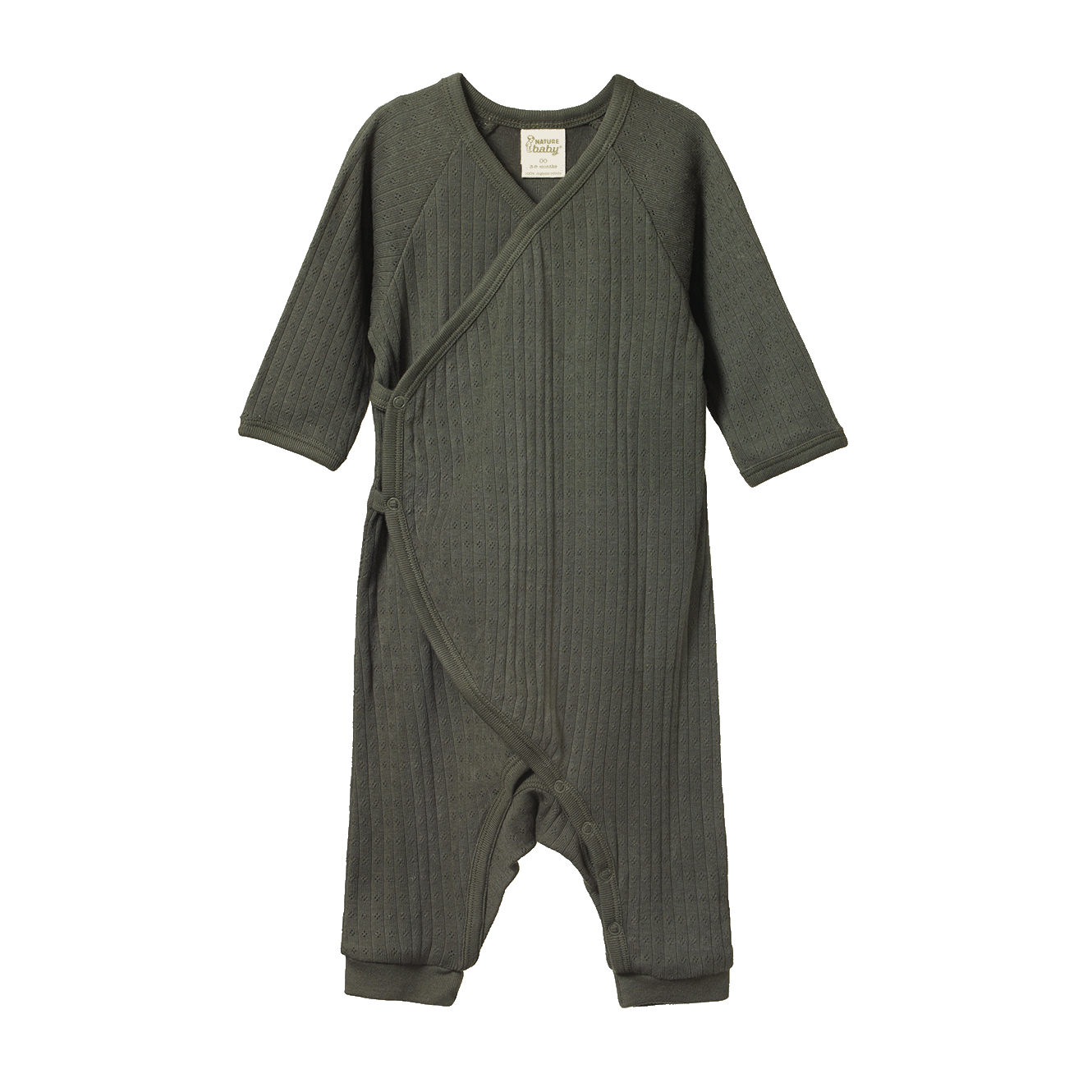 Nature Baby Kimono Stretch & Grow Pointelle - Thyme