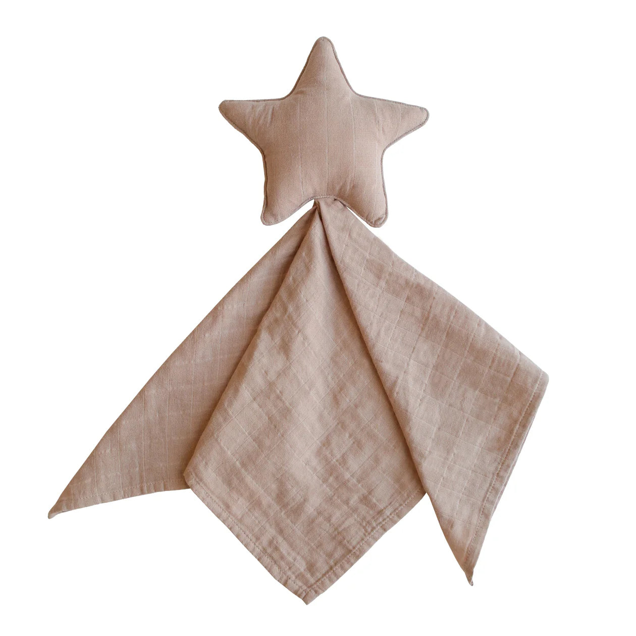 Mushie Lovey Blanket Star - Natural