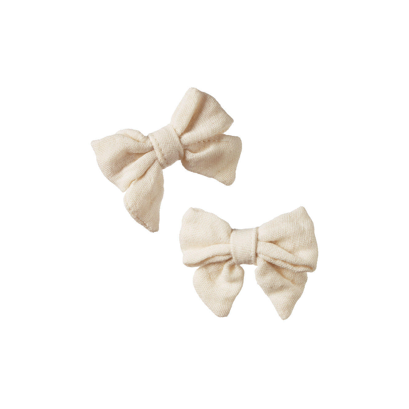 Nature Baby Bow Clips 2 Pack Natural