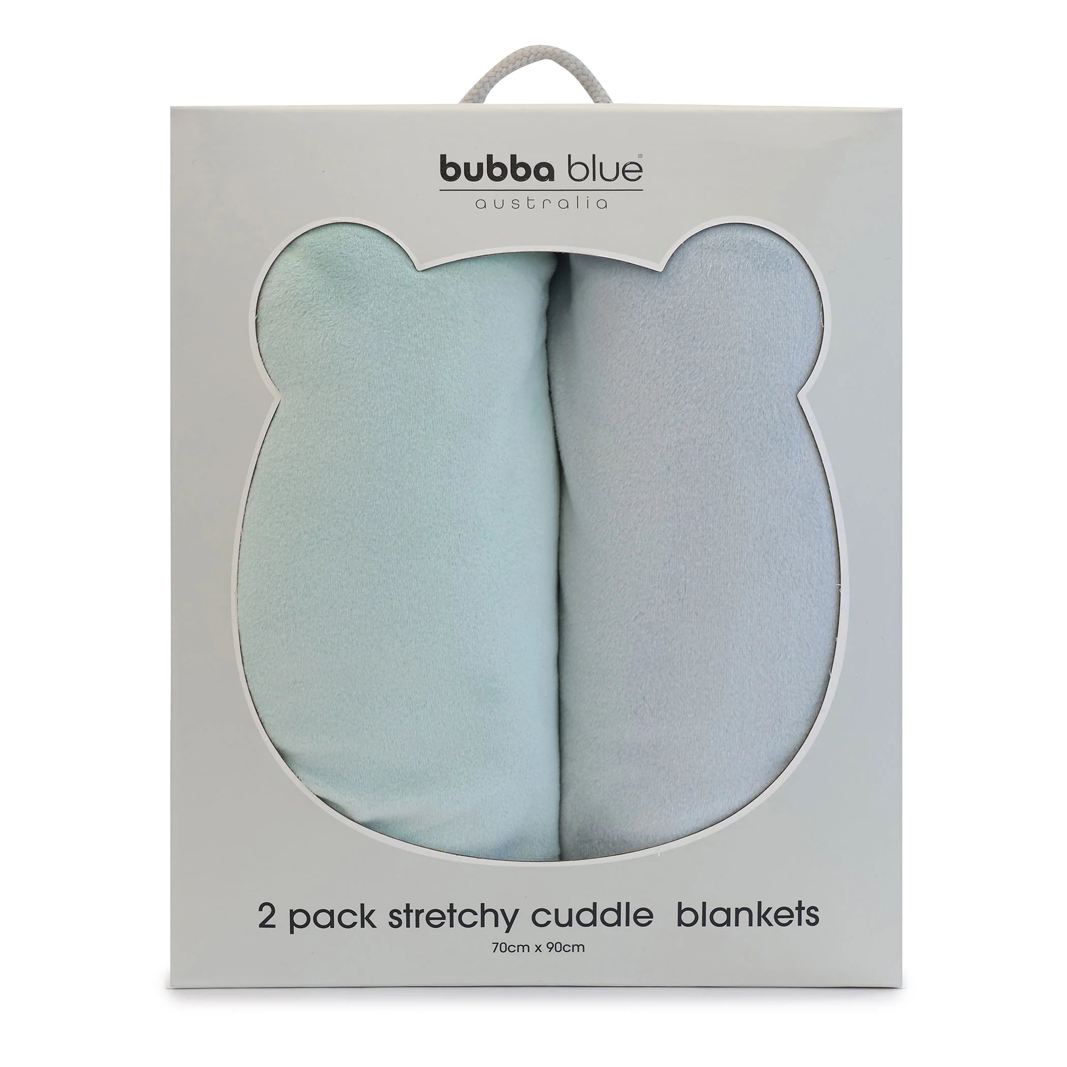 Bubba Blue Nordic 2pk Stretchy Velour Cuddle Blankets Sky/Mint