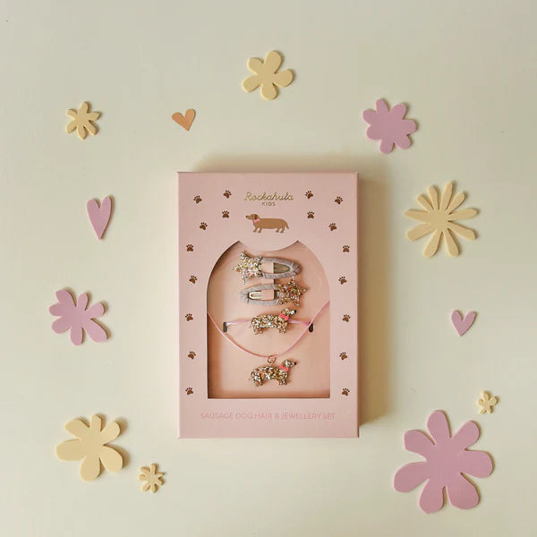 Rockahula Kids Sausage Dog Hair & Jewellery Set
