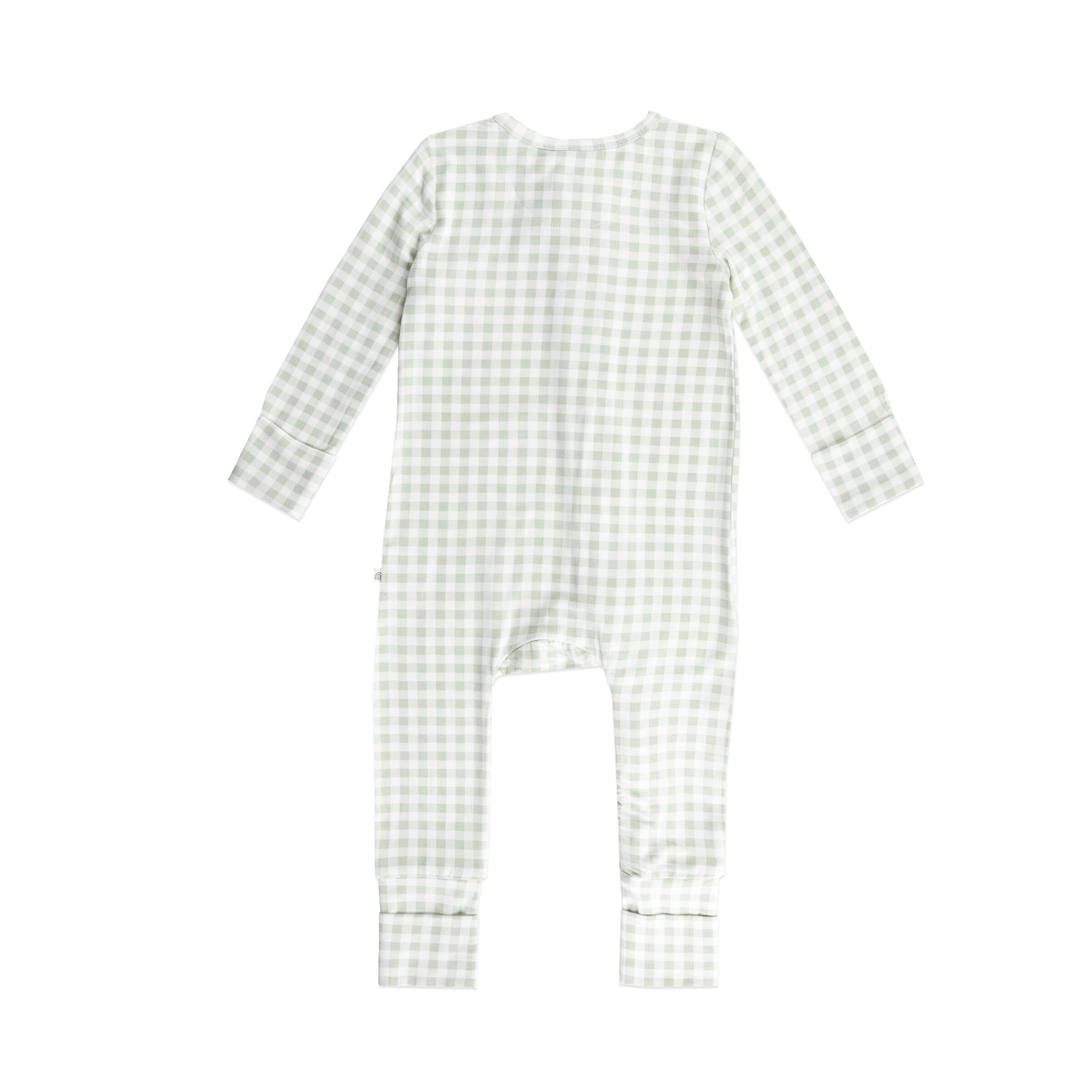 Kynd Baby Day or Night Onesie - Sage Gingham