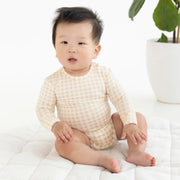 Kynd Baby Comfy Bodysuit Long sleeve - Neutral Gingham