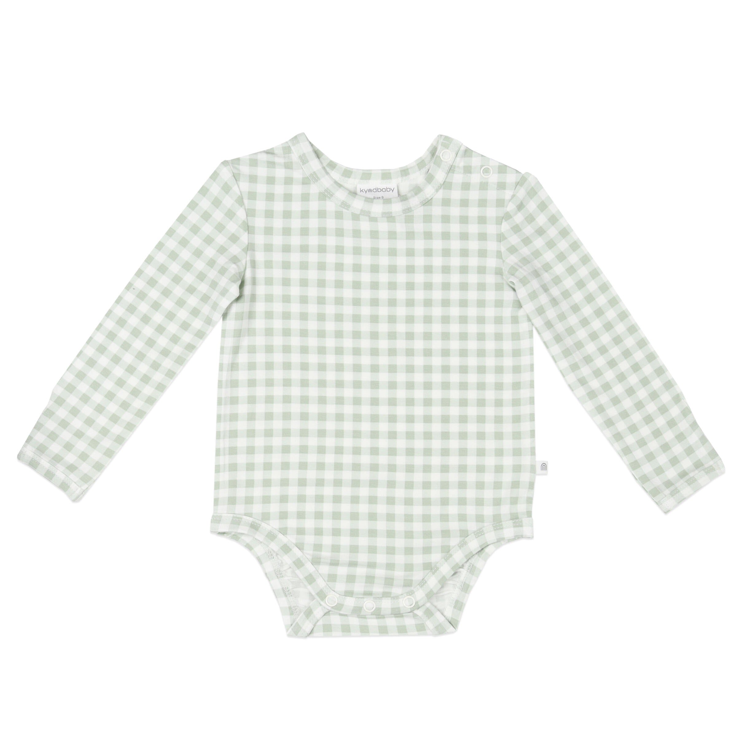 Kynd Baby Comfy Bodysuit Long sleeve - Sage Gingham