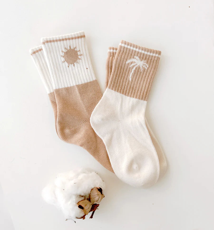 Bam loves Boo Organic Sports Socks 2pack