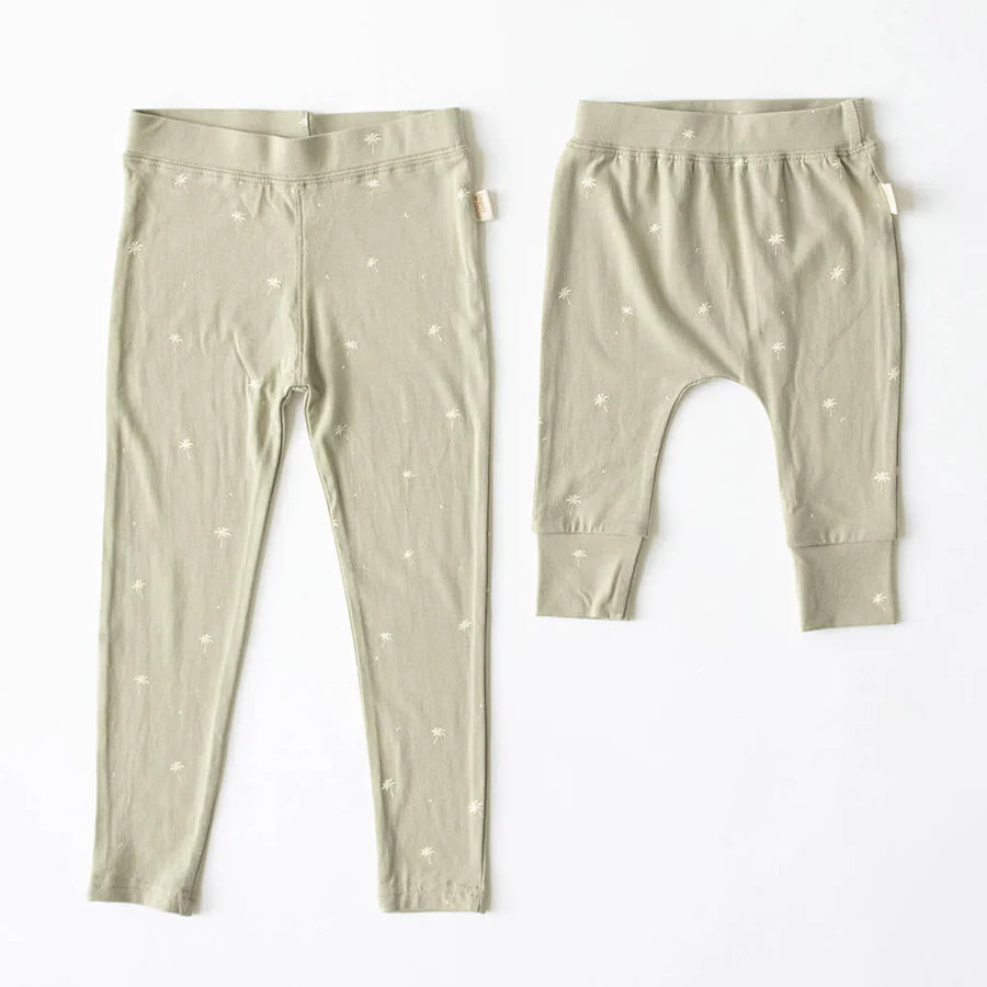 Bam Loves Boo Palmy Leggings - Eucalyptus