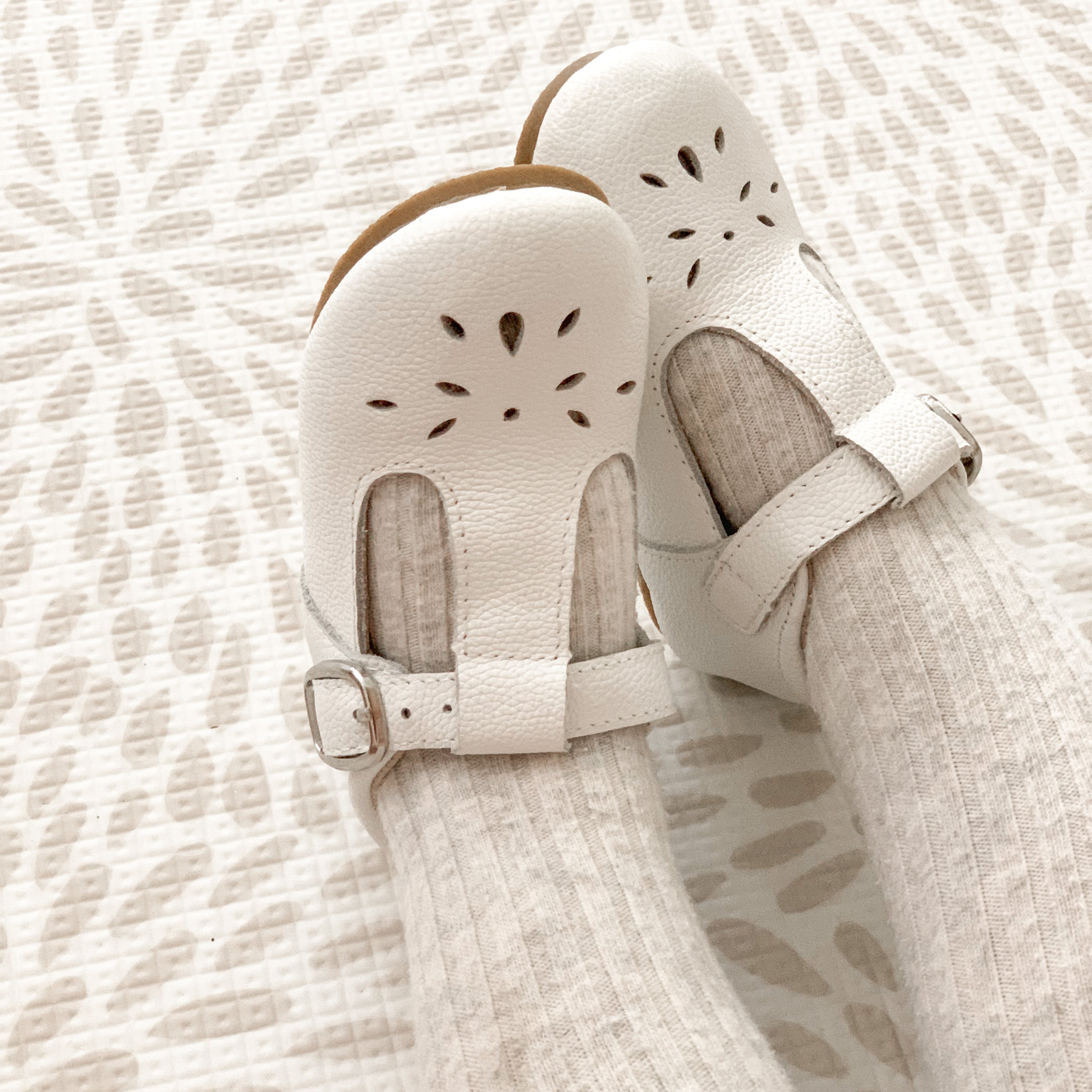 Little MaZoes Tbars - White