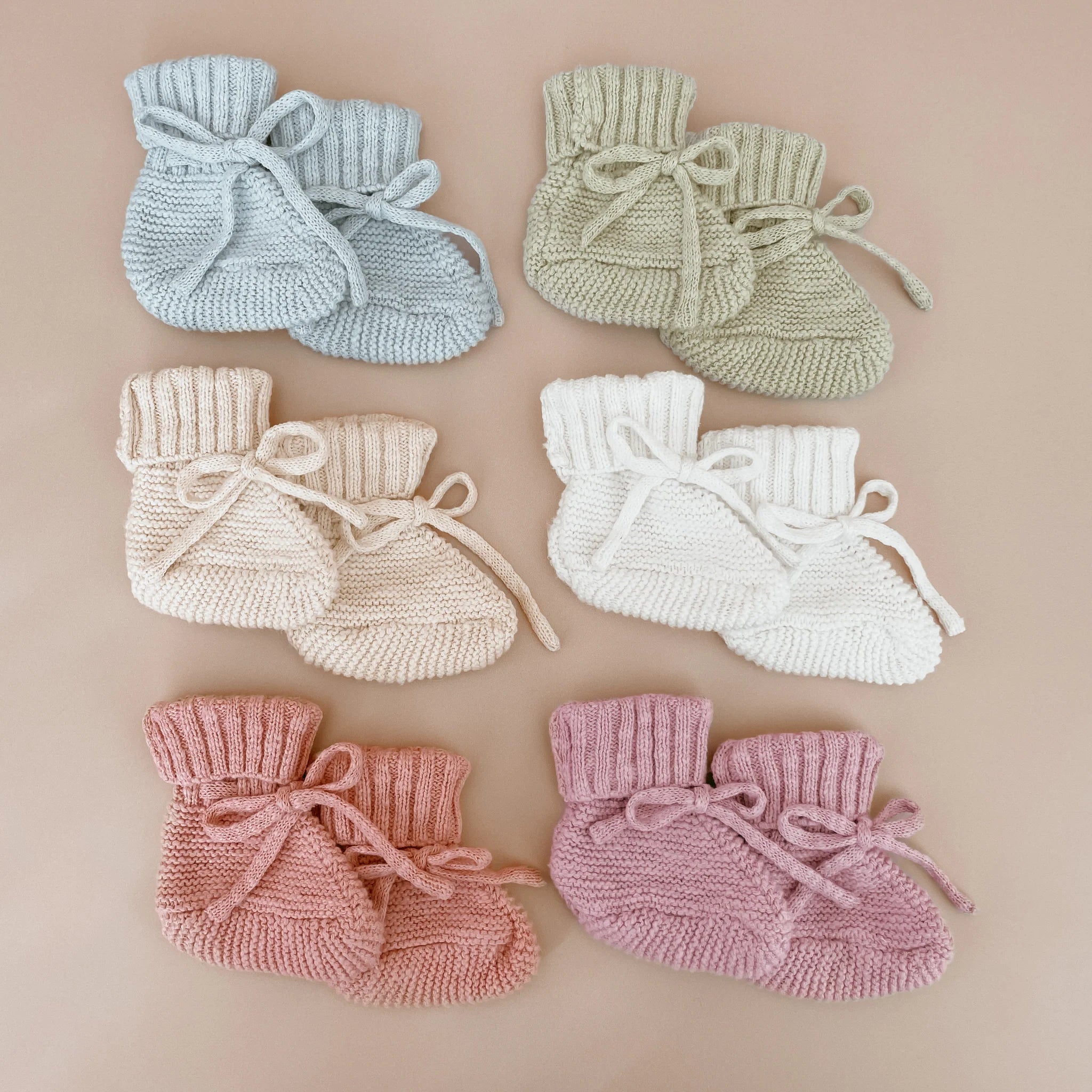 Blossom & Pear Chunky Knit Booties - Liliac