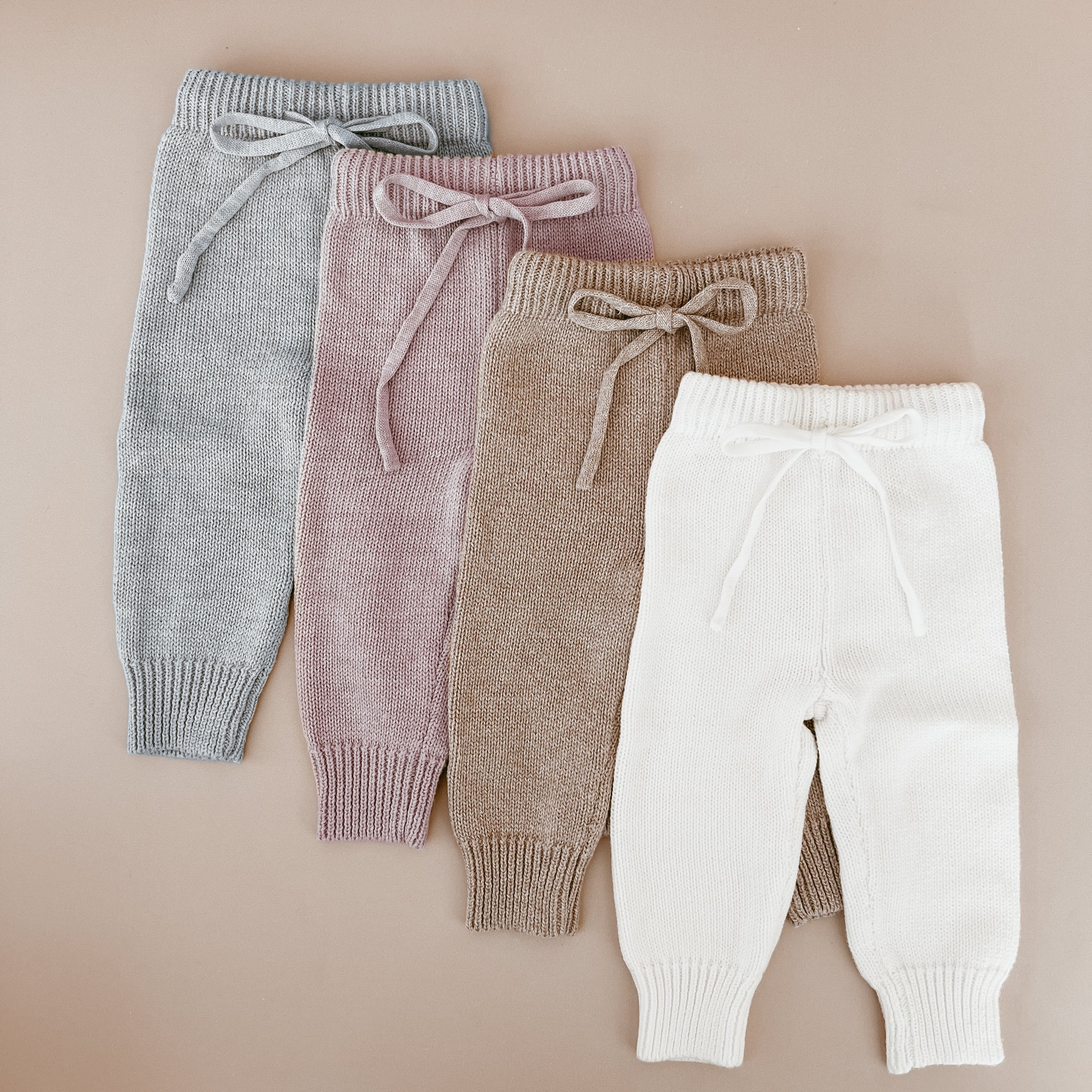 Blossom & Pear Mini Knit Pants - Fawn