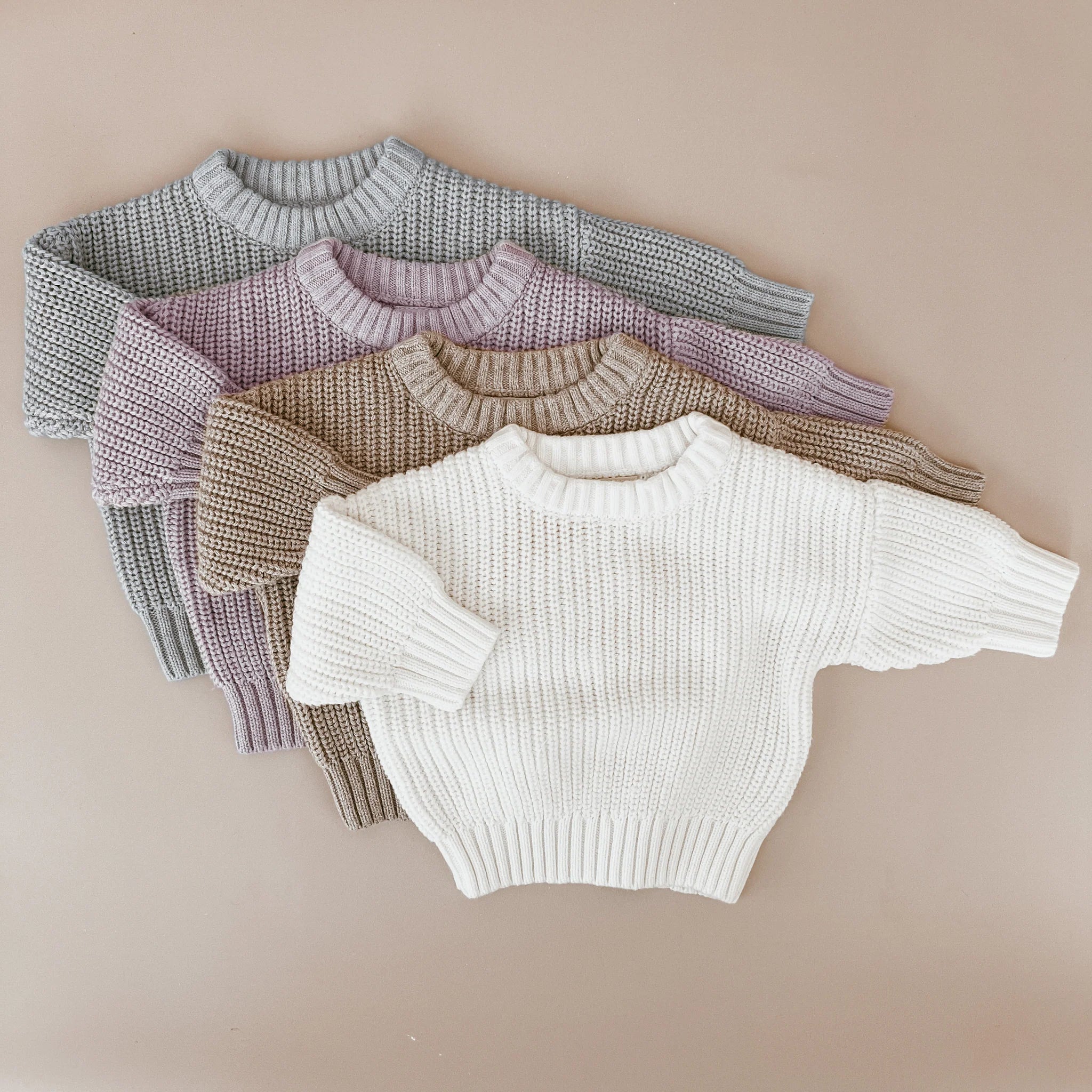Blossom & Pear Mini Knit Sweater - Powder Blue