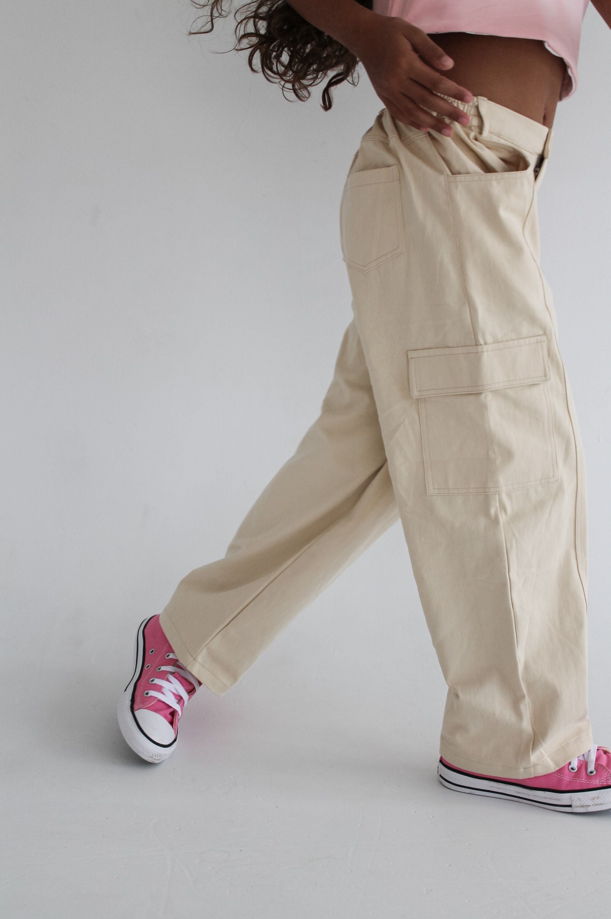 Sky & Bleu Cool Gal Cargo - Creme