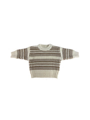 Belle & Sun Knit Sweater - Cedar Stripe