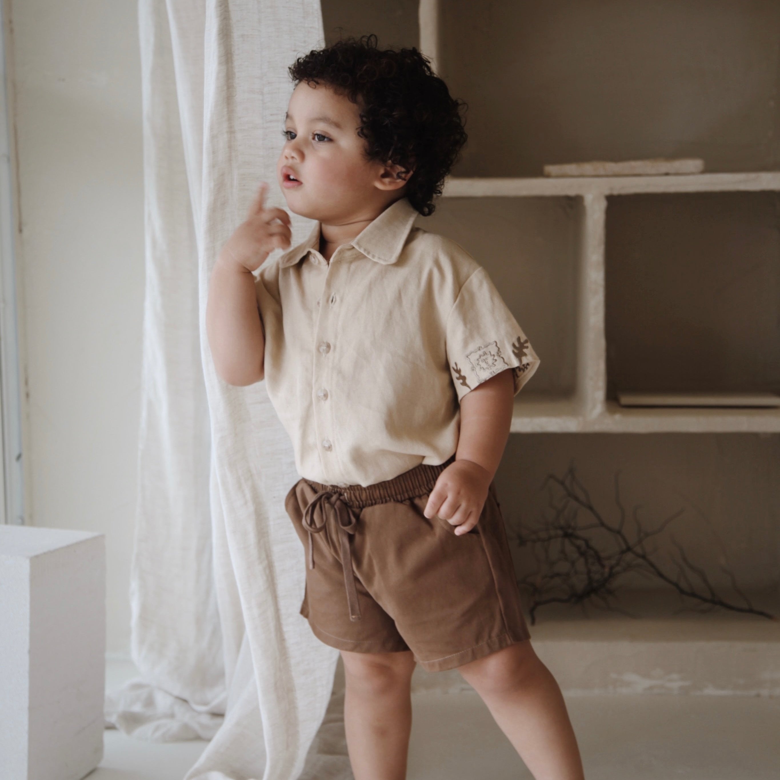 Ziggy Lou Canvas Shorts - Sorrento