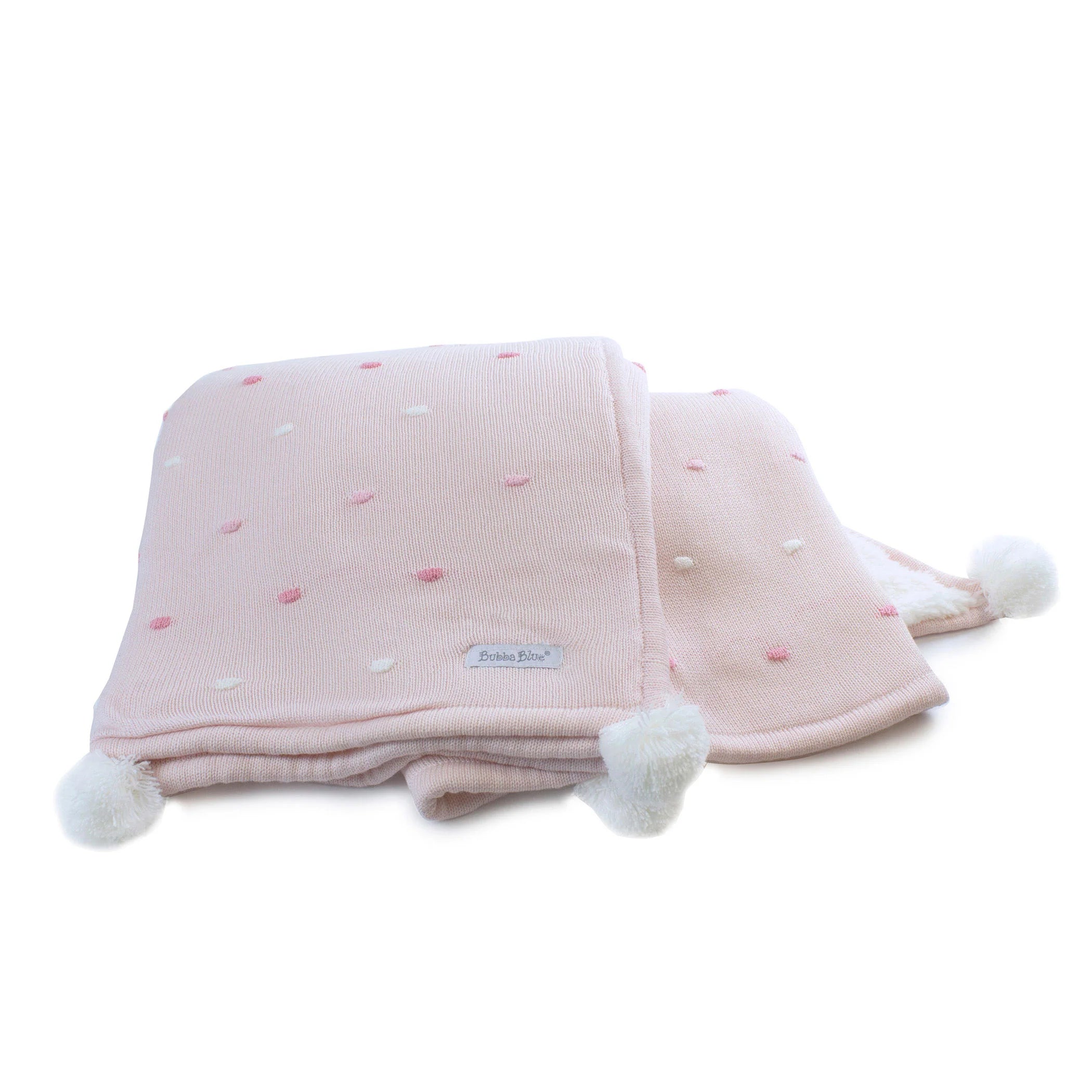 Bubba Blue Confetti Cot Knit Blanket - Pink