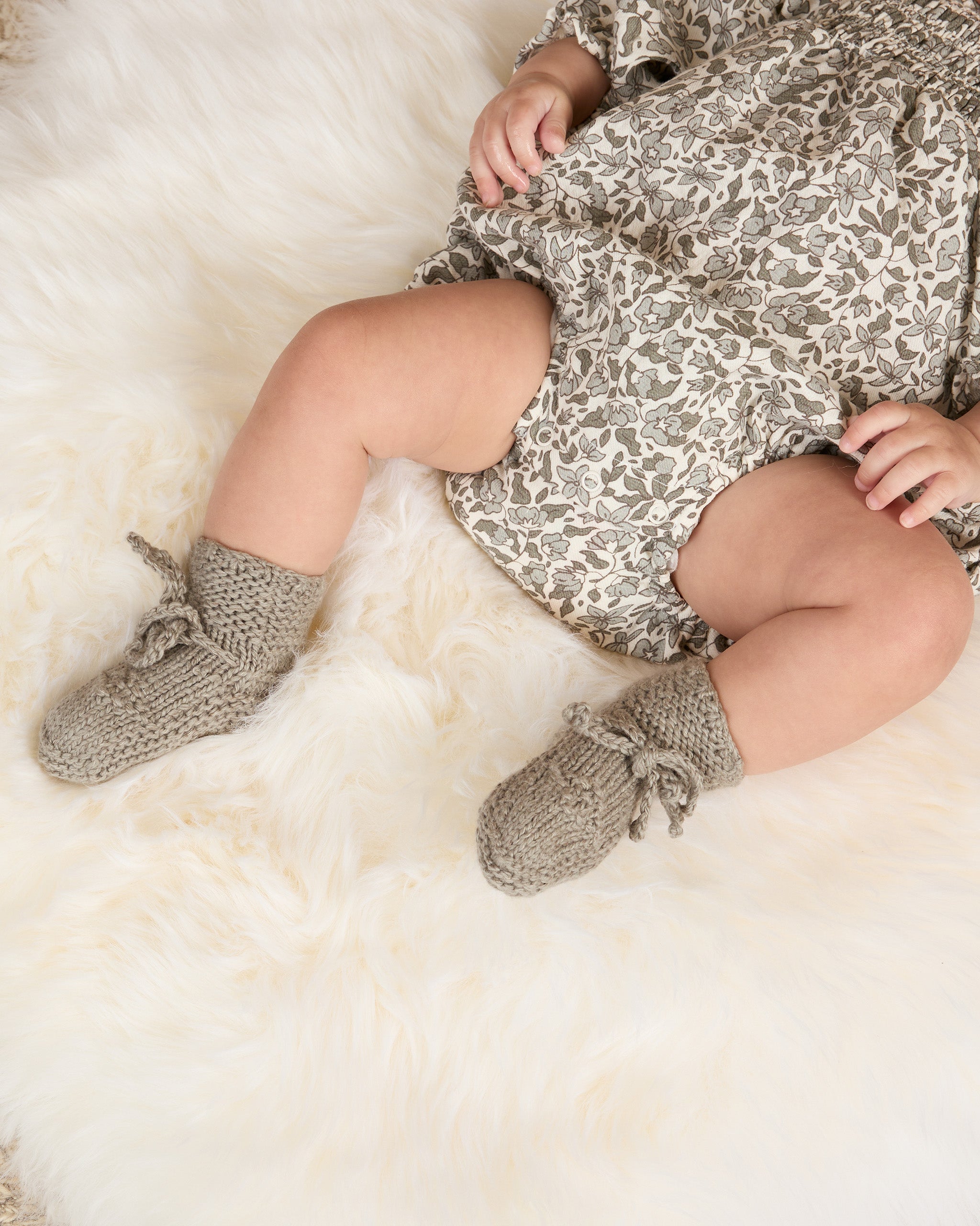 Quincy Mae Eden Romper - Green Garden