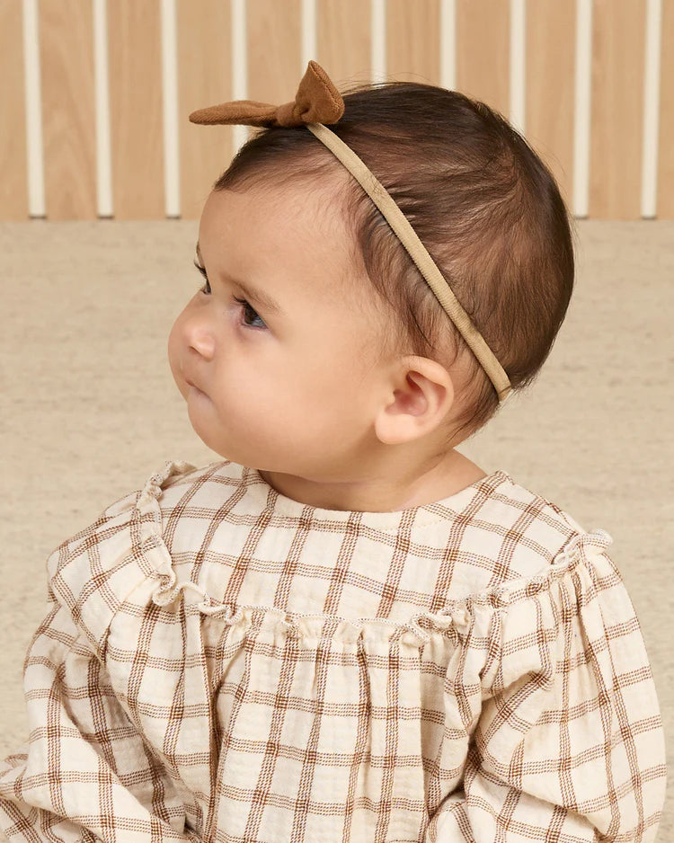 Quincy Mae Lany Dress - Cinnamon Plaid