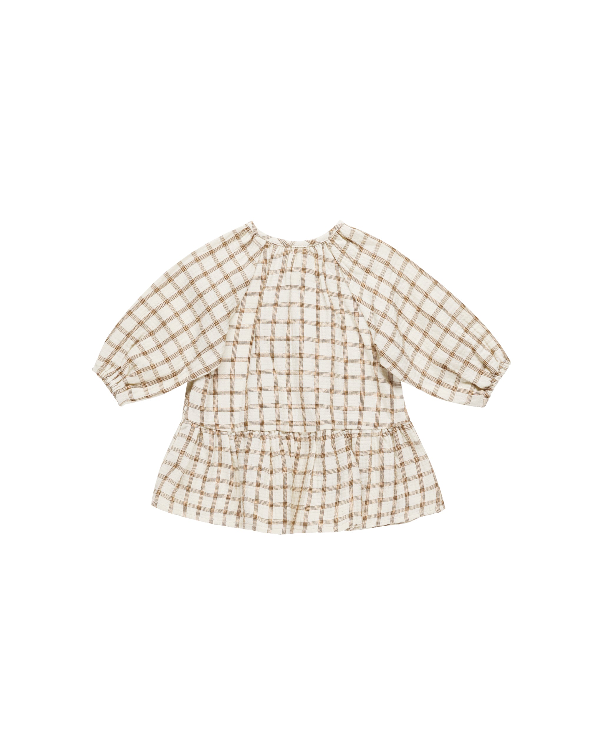 Quincy Mae Lany Dress - Cinnamon Plaid
