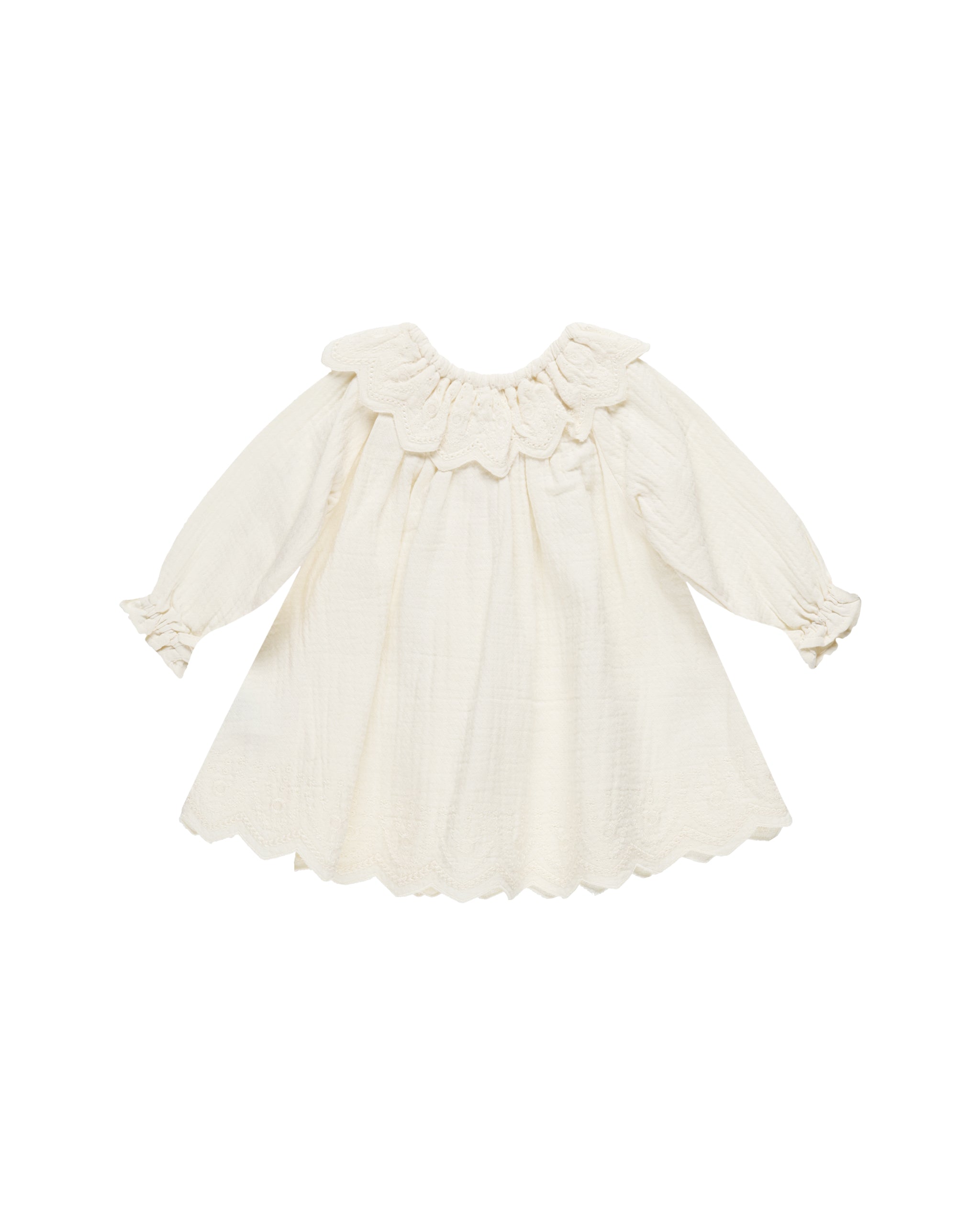 Quincy Mae Long Sleeve Isla Dress - Ivory