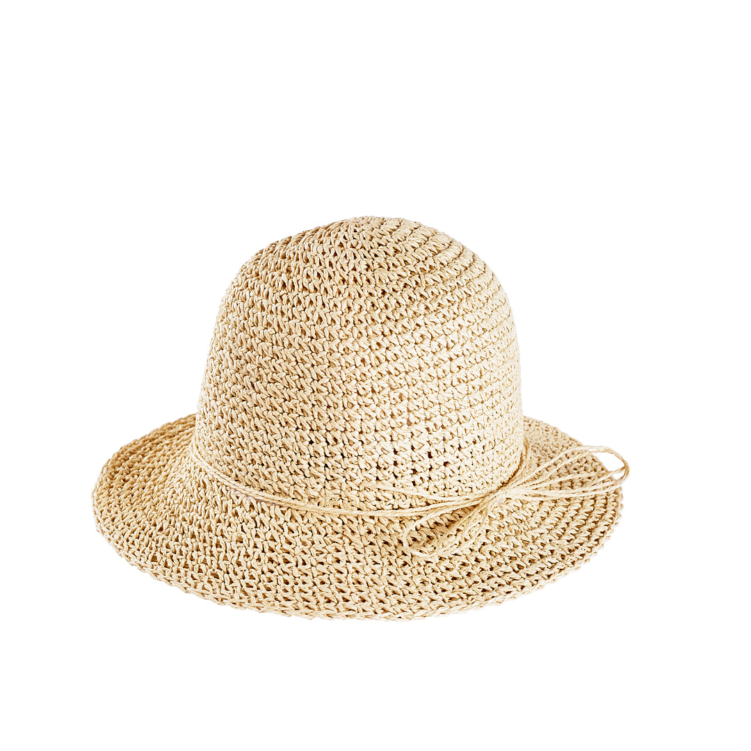 Acorn Kids Poet Crochet Straw Hat