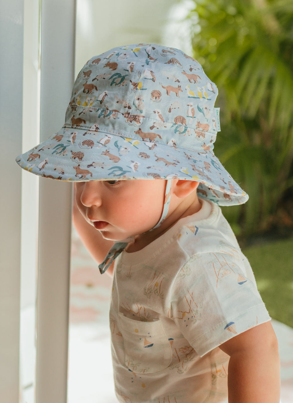 Acorn Kids Aussie Bush Friends Wide Brim Infant Hat