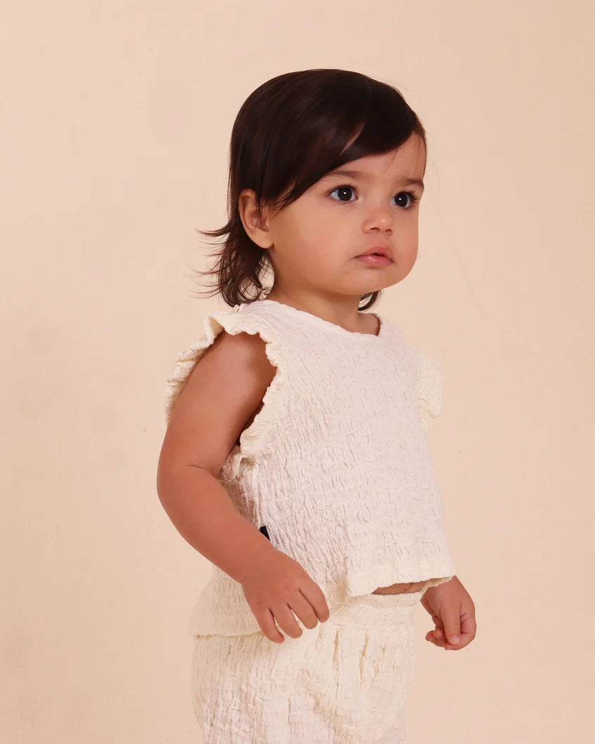 Tiny Tribe Frill Cross Over Back Top