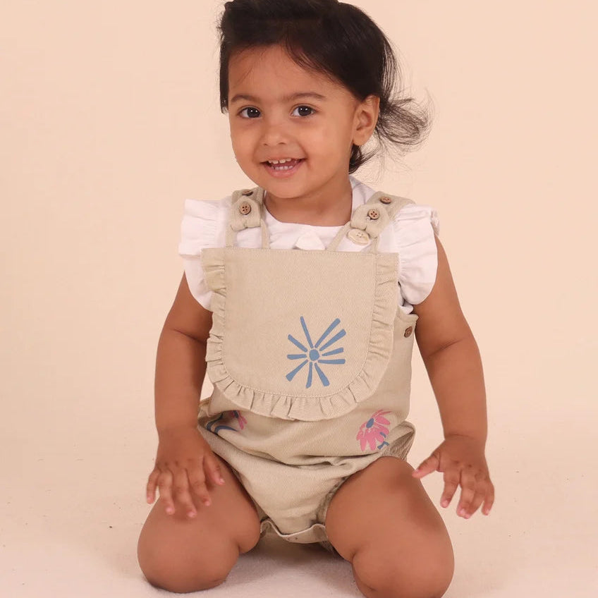 Tiny Tribe Flower Dungaree