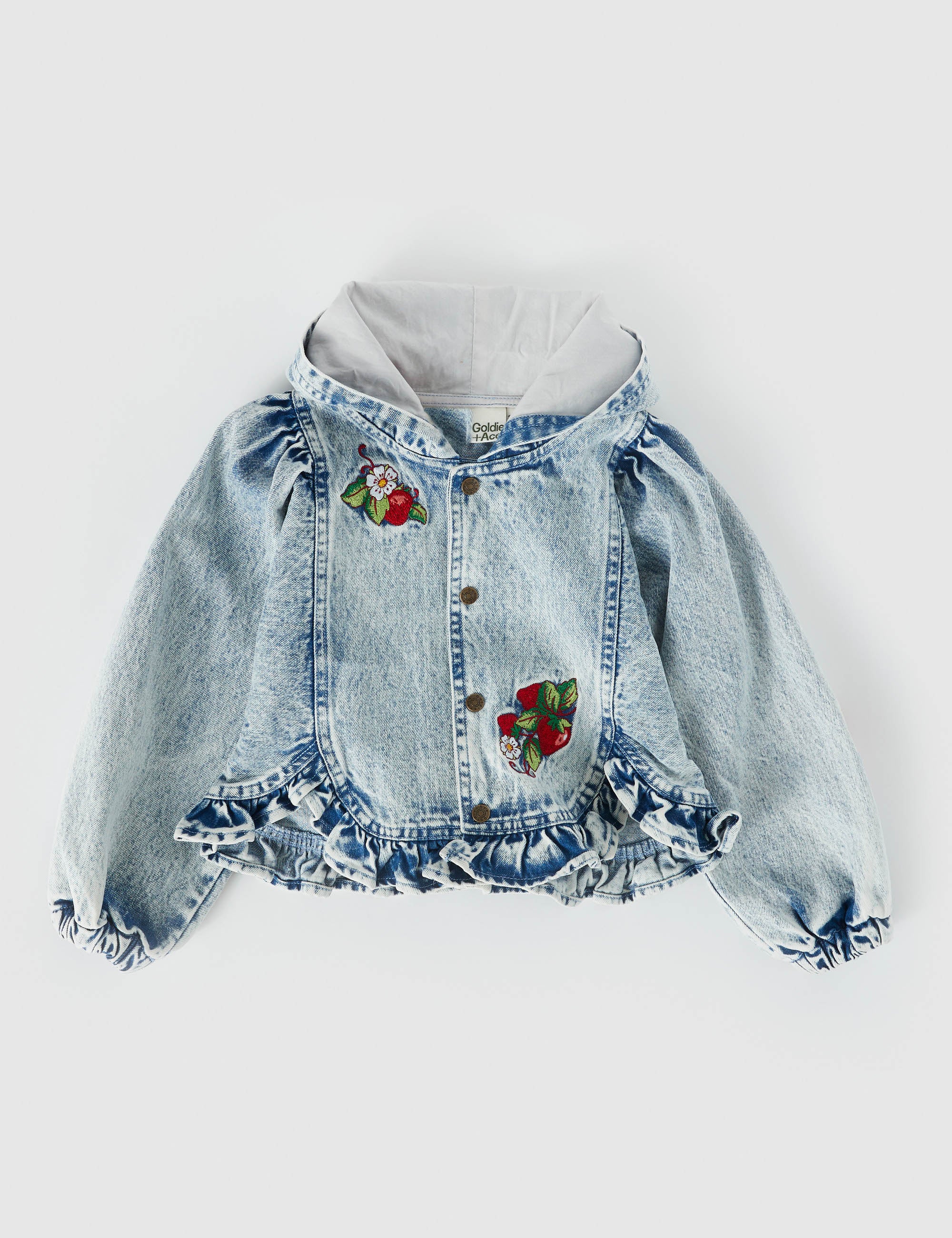 Goldie + Ace Sarah Strawberry Vintage Denim Jacket