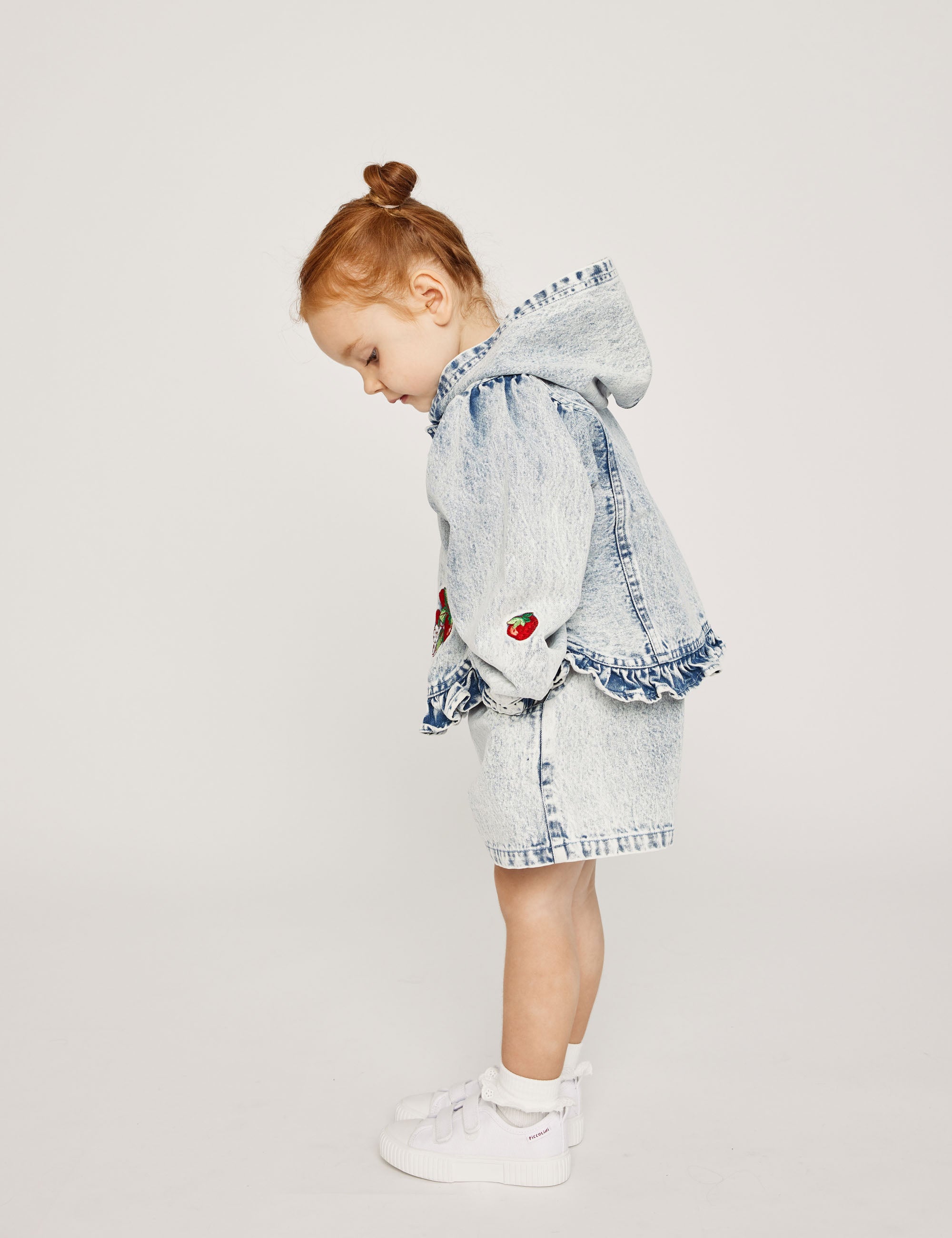 Goldie + Ace Sarah Strawberry Vintage Denim Jacket