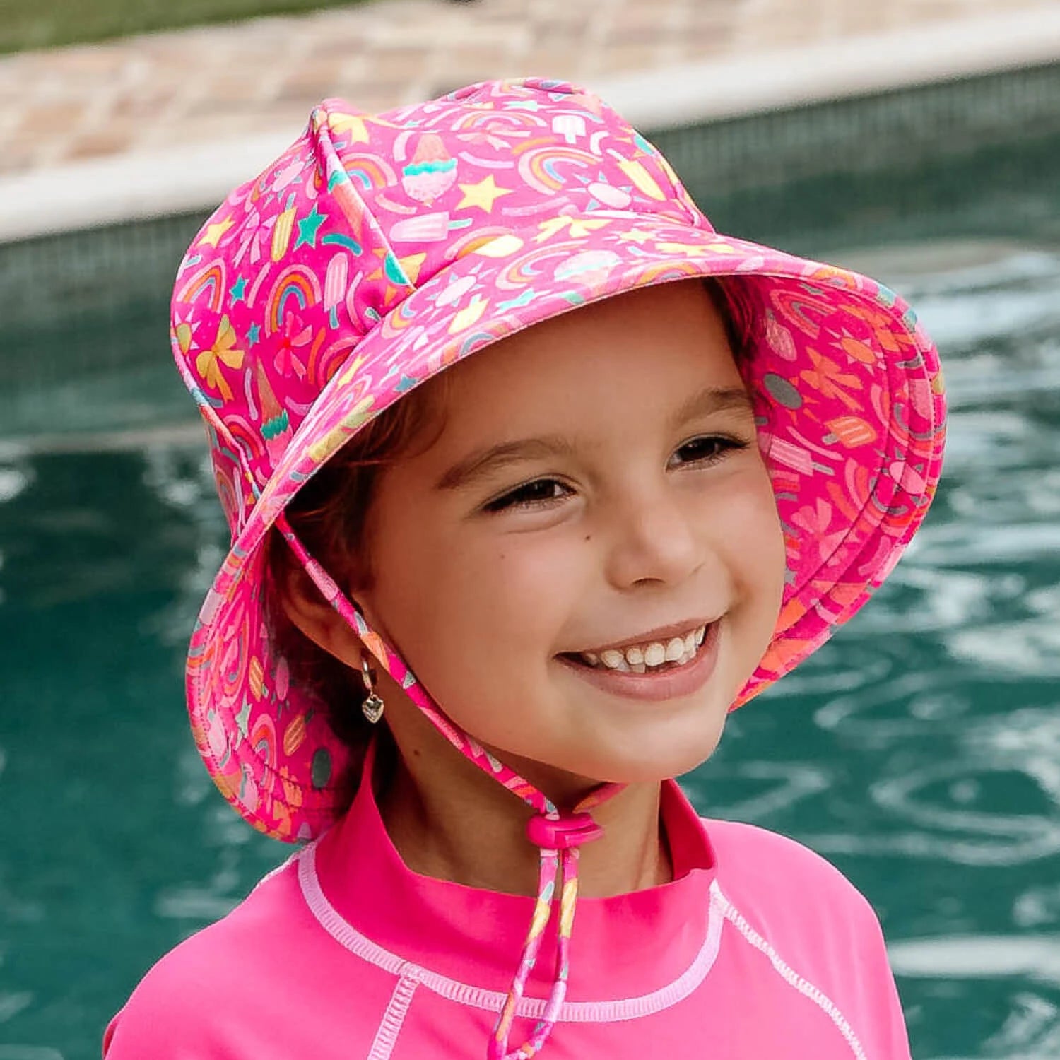 Bedhead Ponytail Swim Bucket Beach Hat - Summertime