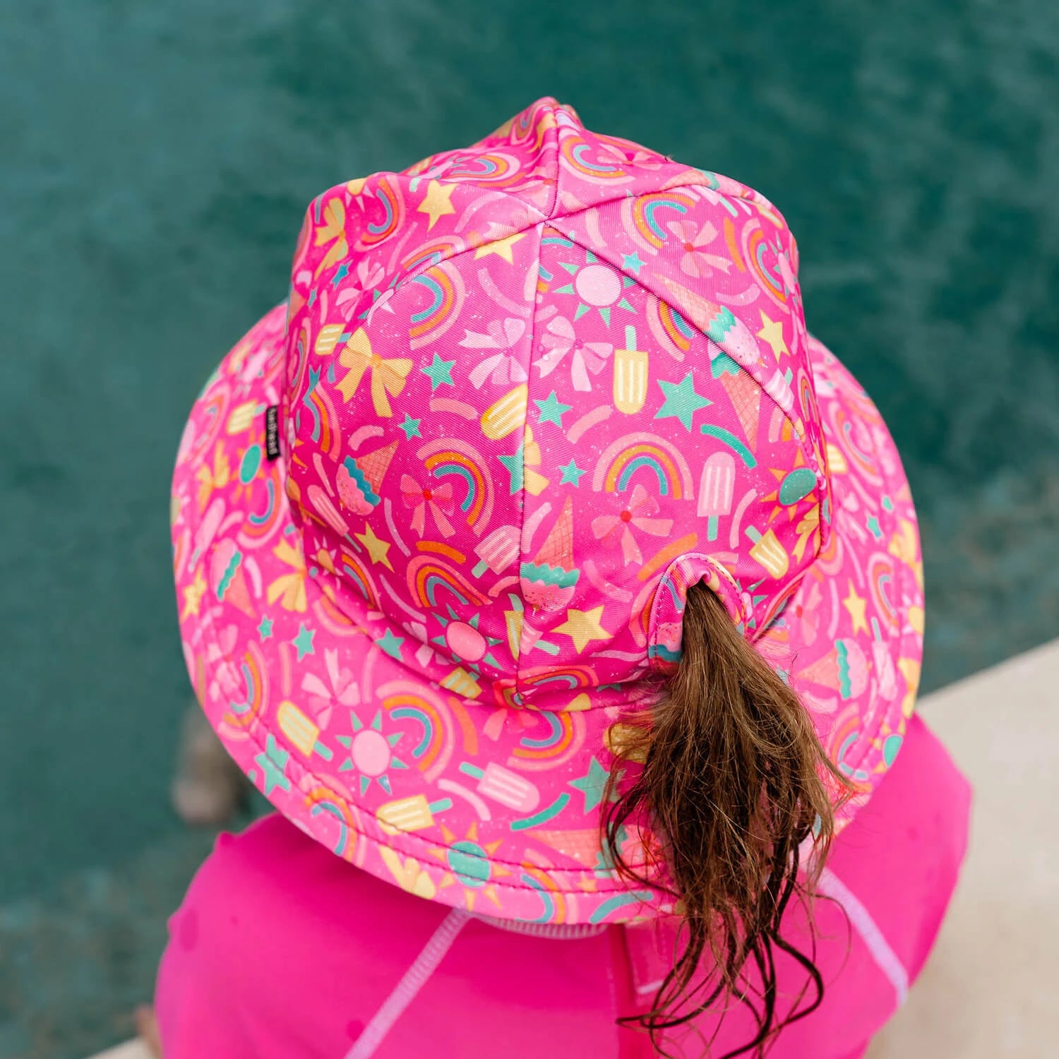 Bedhead Ponytail Swim Bucket Beach Hat - Summertime