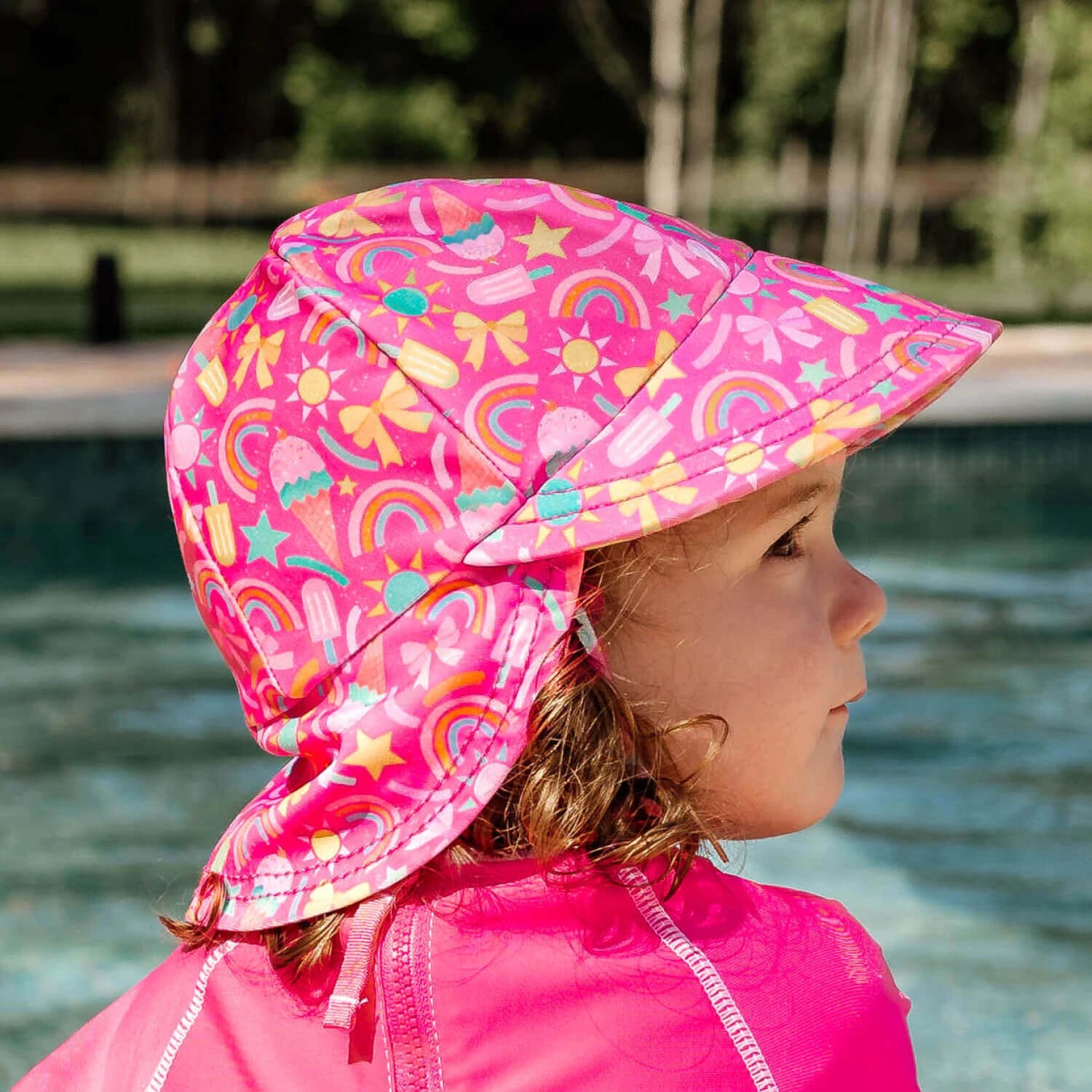 Bedhead Swim Legionnaire Flap Beach Hat - Summertime