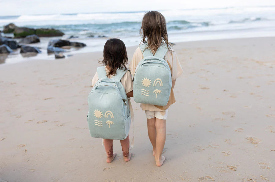Bam Loves Boo Solstice Organic Backpack Large- Seamist