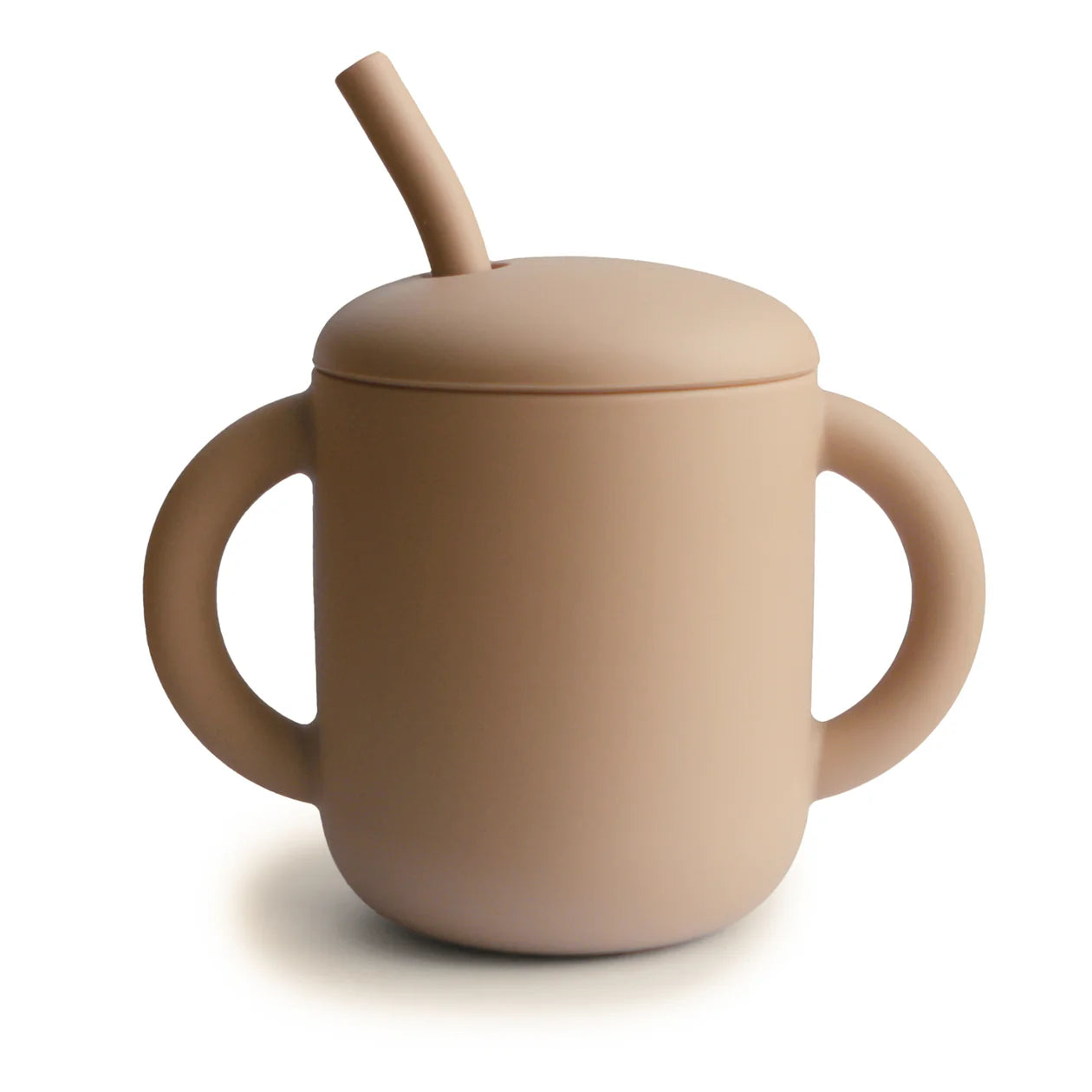Mushie Silicone Training Cup & Straw - Natural