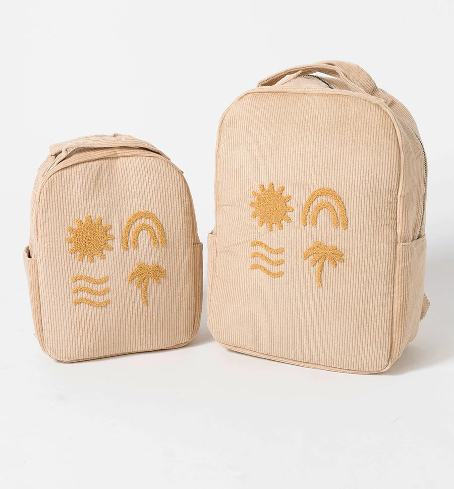 Bam Loves Boo Solstice Organic Backpack Large - Beige