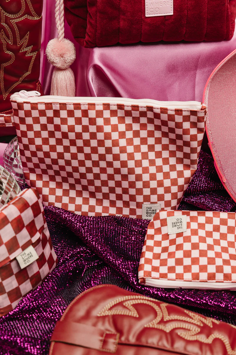 The Somewhere Co Crimson Haze Handy Pouch Trio