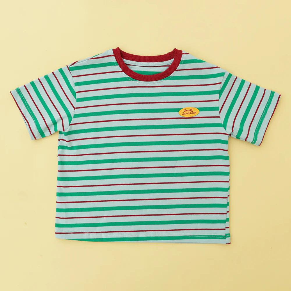 Small Swim Club Green Stripe T-Shirt
