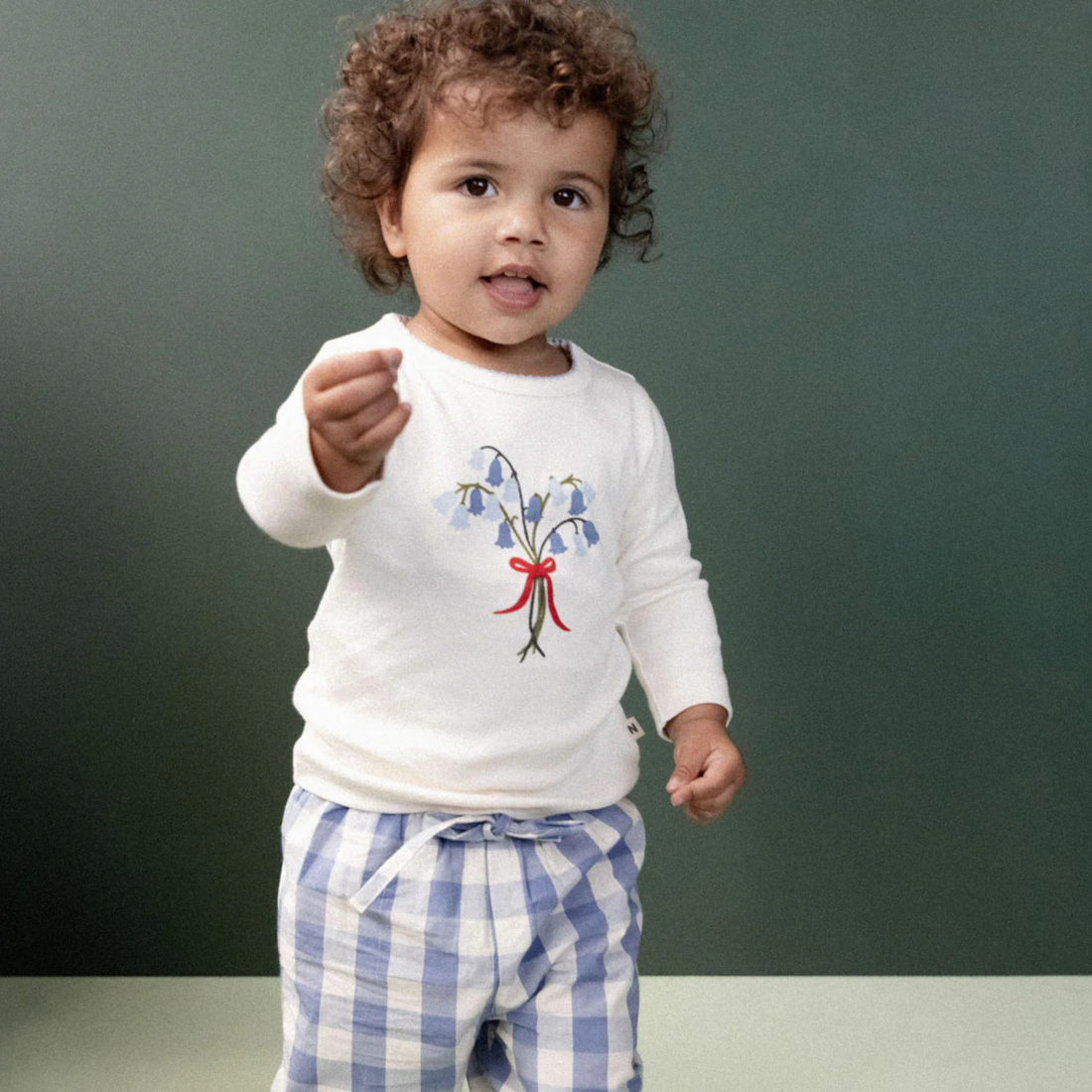 Nature Baby Sunny Pants - Blue Bell Check