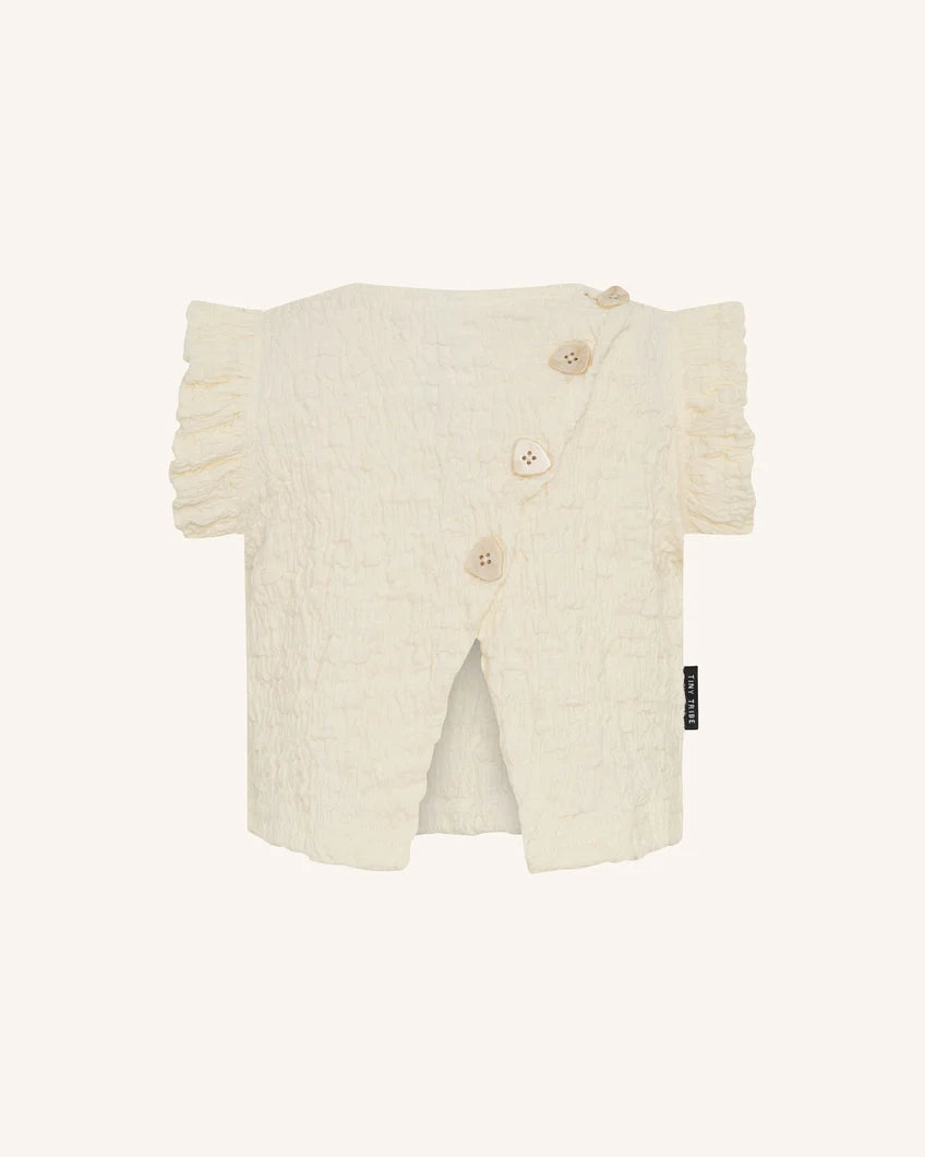 Tiny Tribe Frill Cross Over Back Top