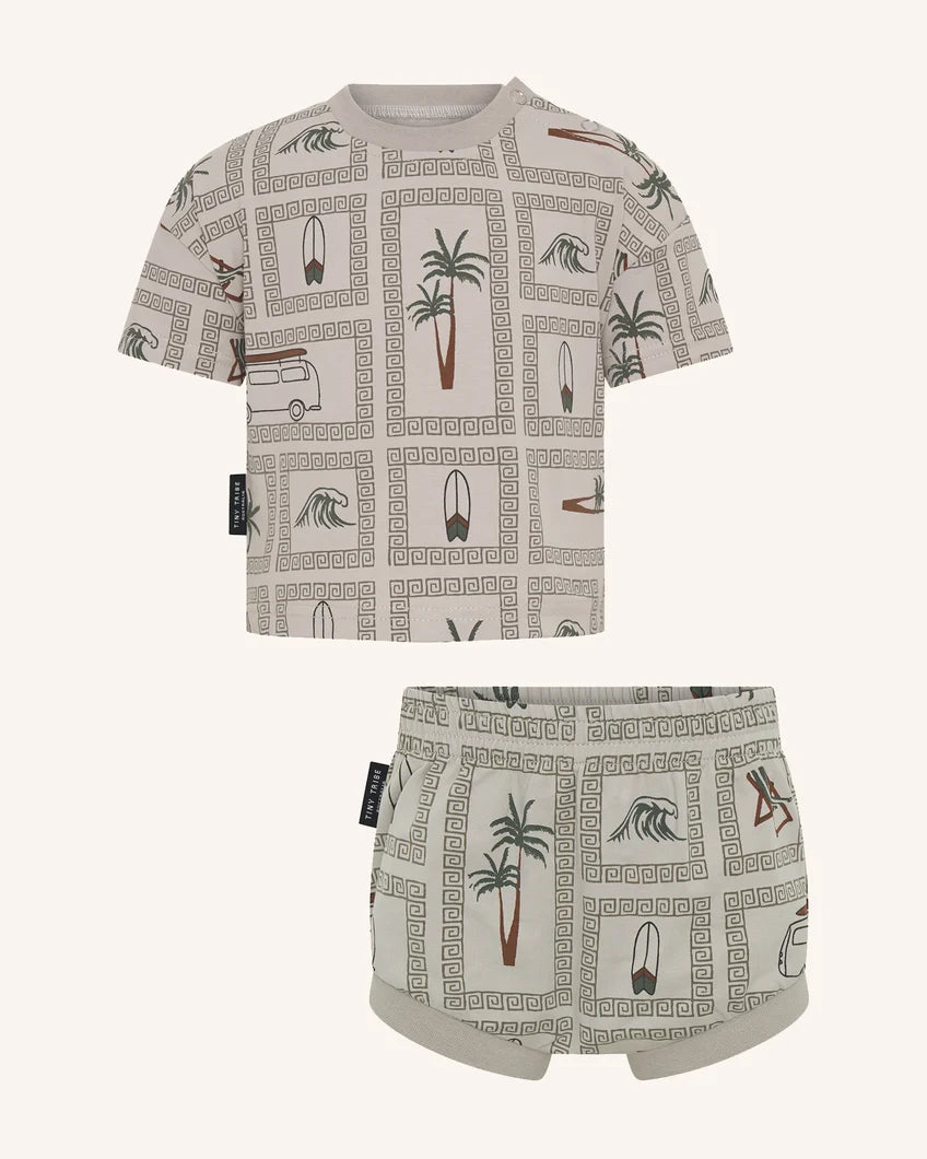 Tiny Tribe Surf Life Set- Grey
