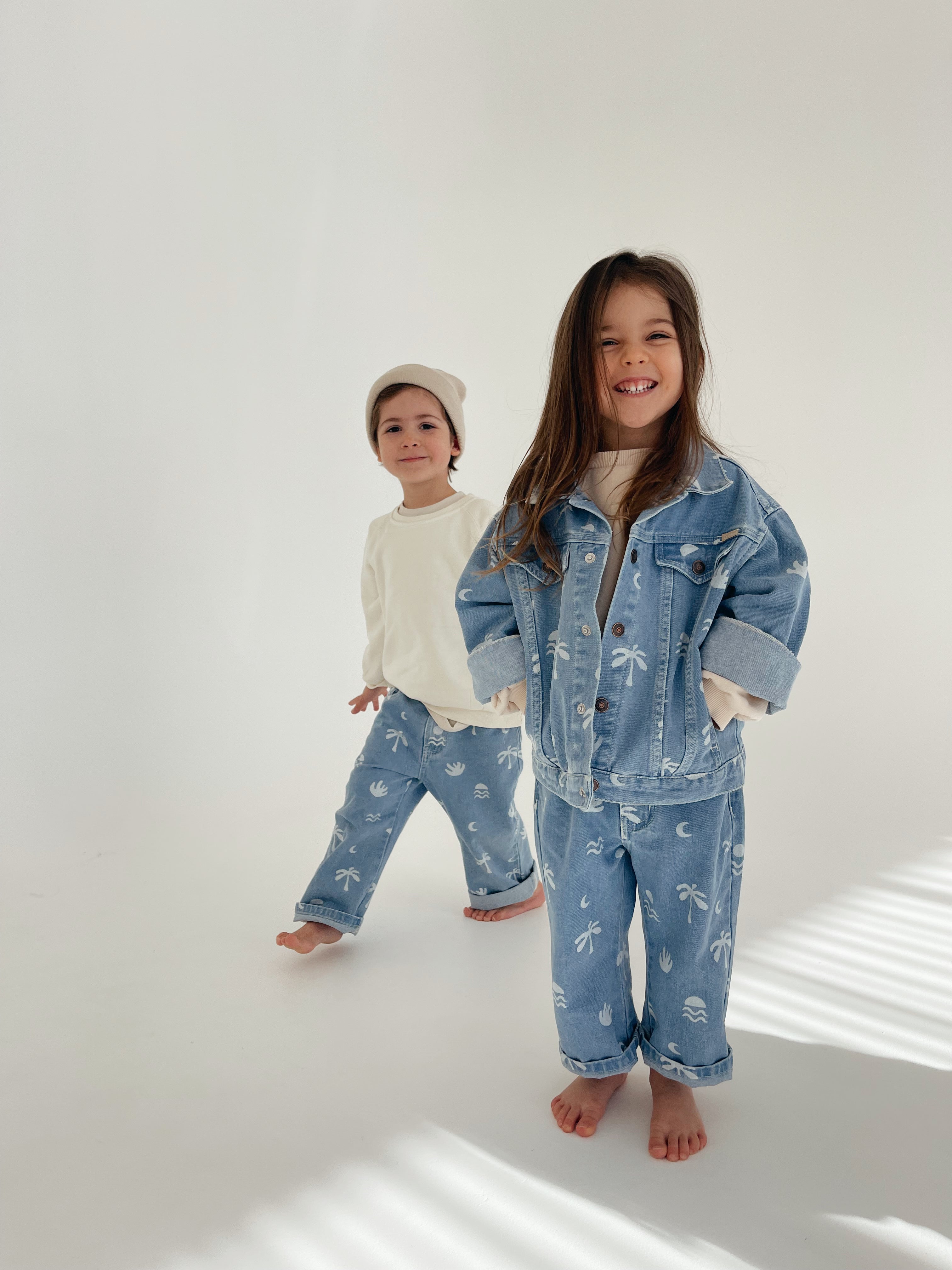 Twin Collective Jagger Jean - Cali Print Denim